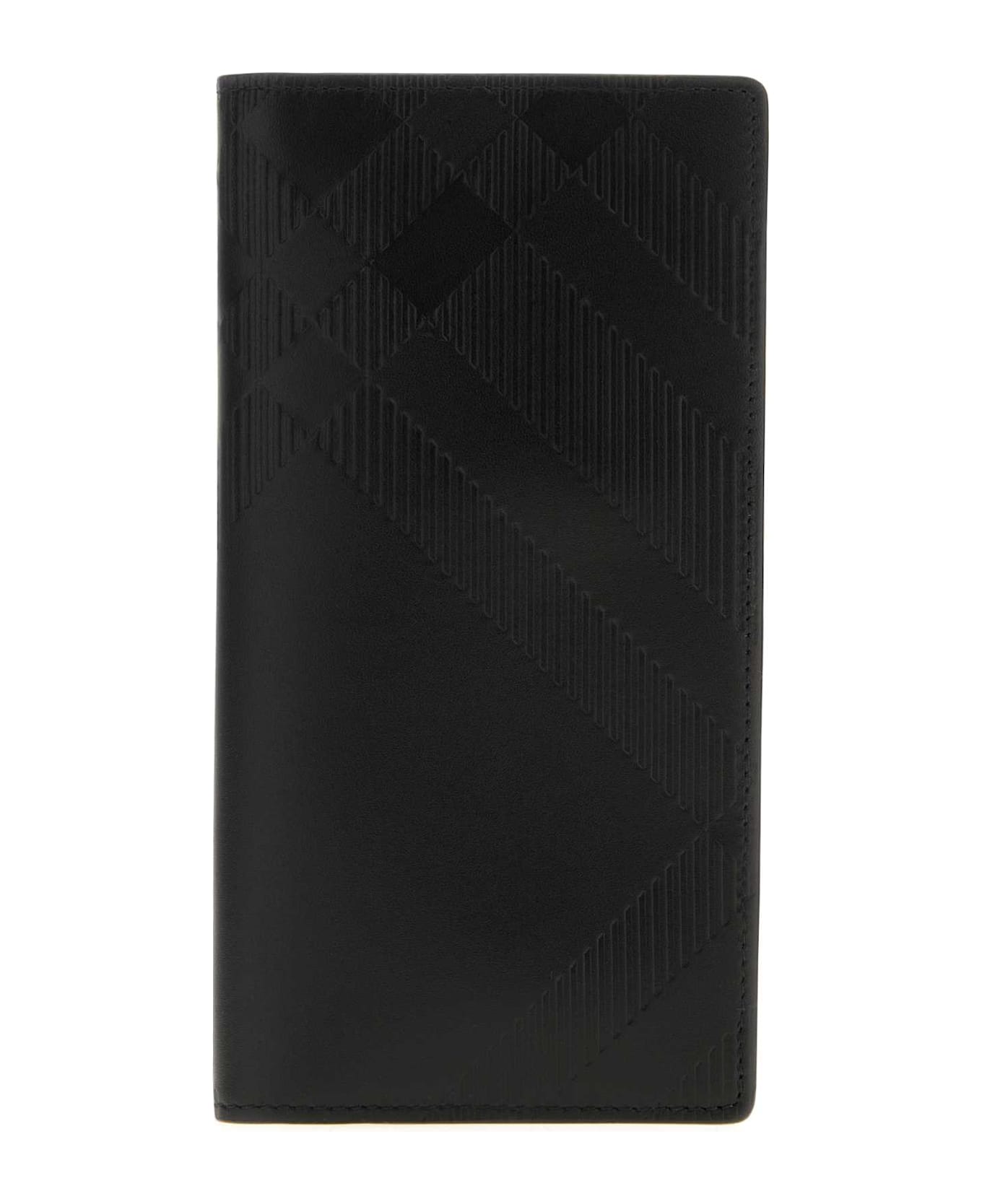 Burberry Black Leather Card Holder - BLACK