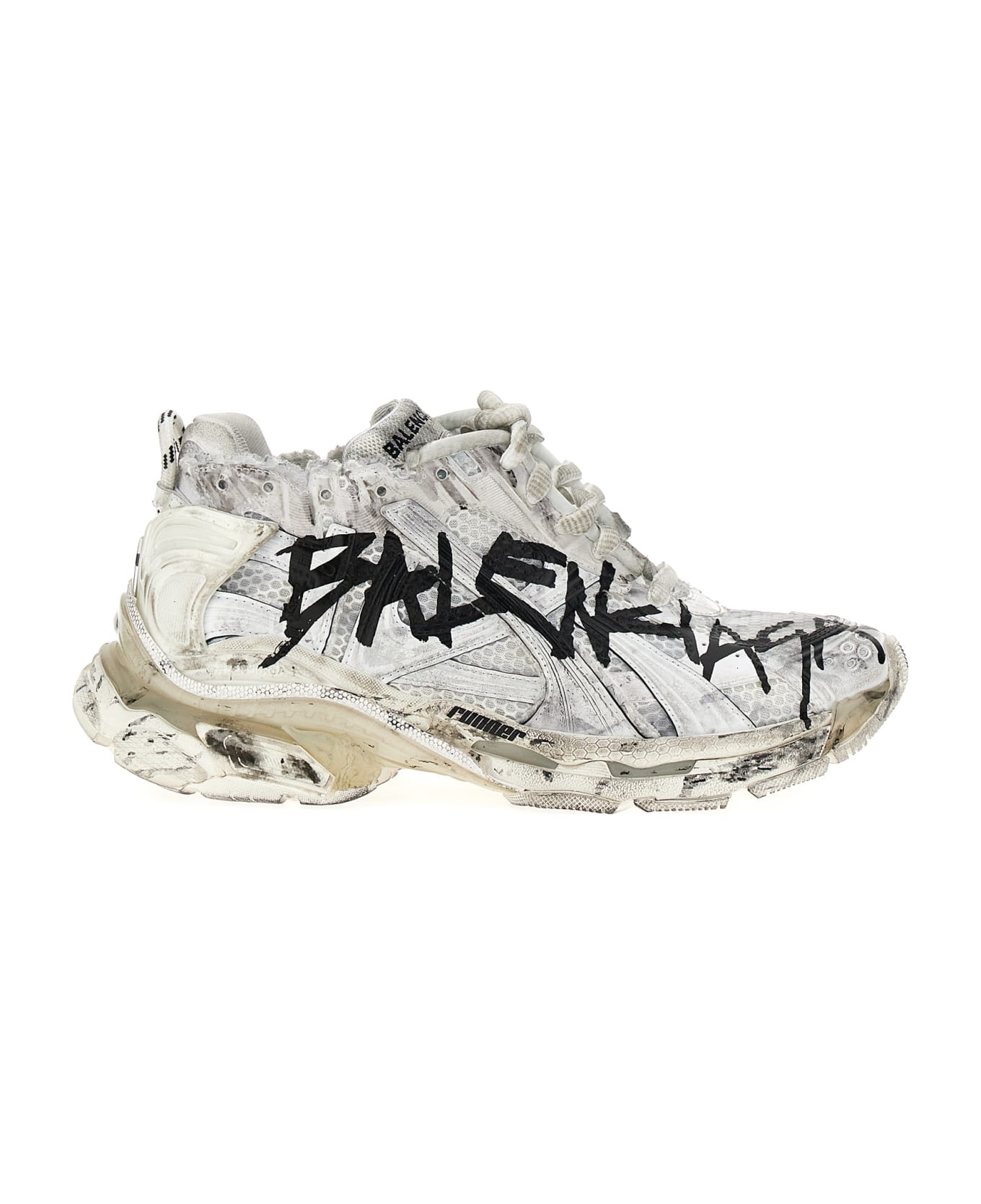 Balenciaga Runner Graffiti Sneakers - White