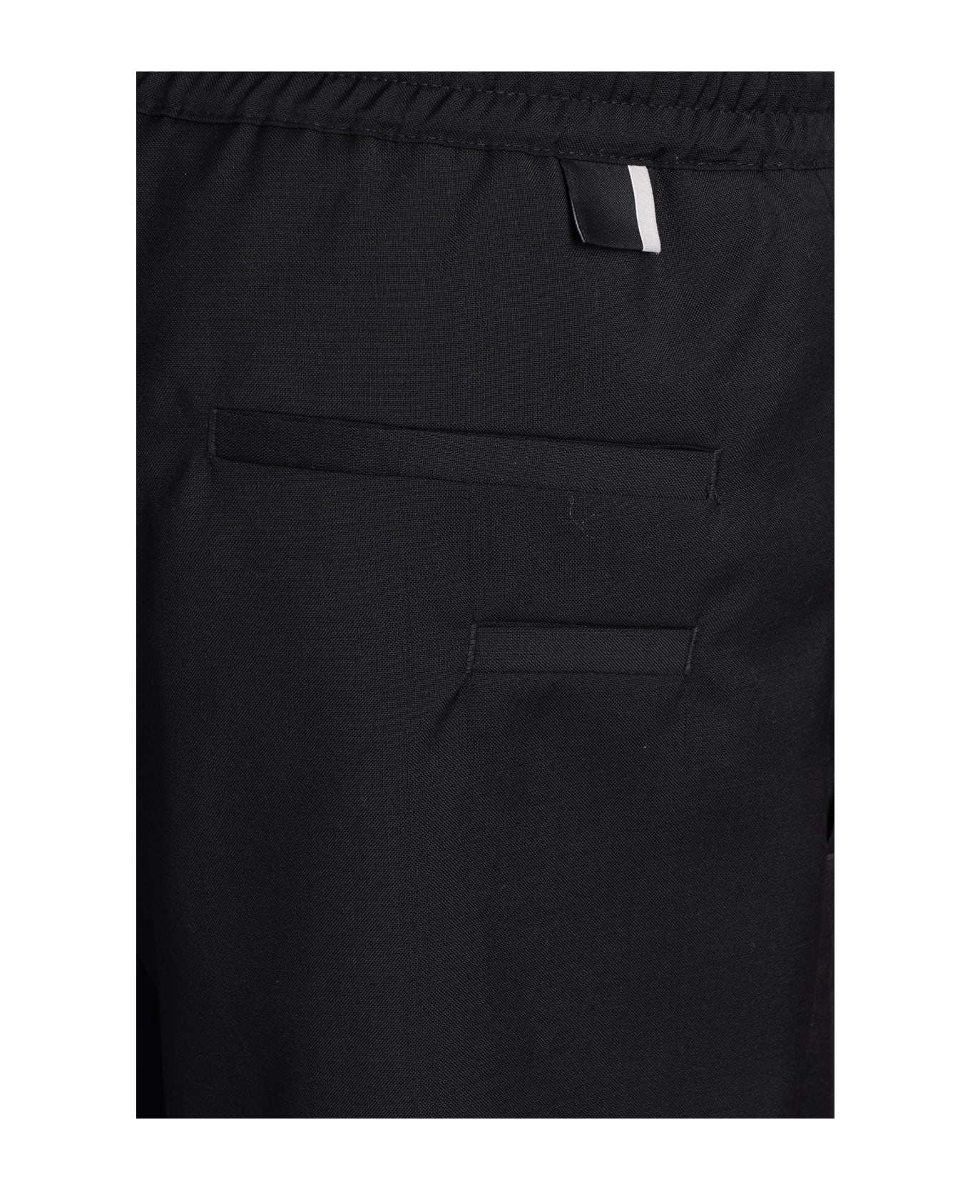 Low Brand Tokyo Shorts In Black Wool - black