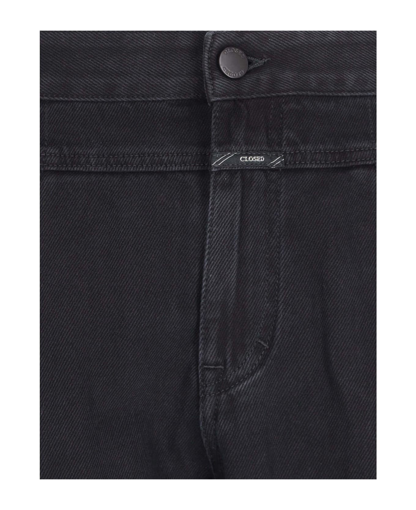 Closed 'x-lent Tapered' Wide Jeans - Black   デニム