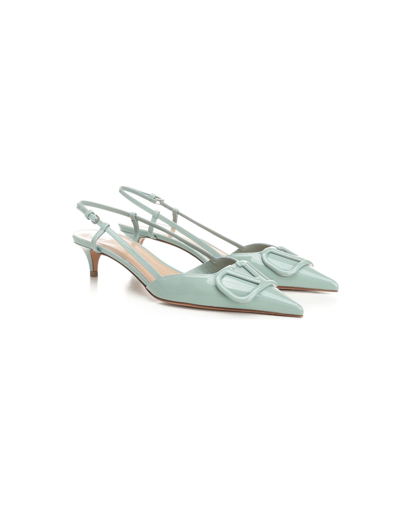 Valentino Garavani 
v Logo
 Slingbacks - Light blue