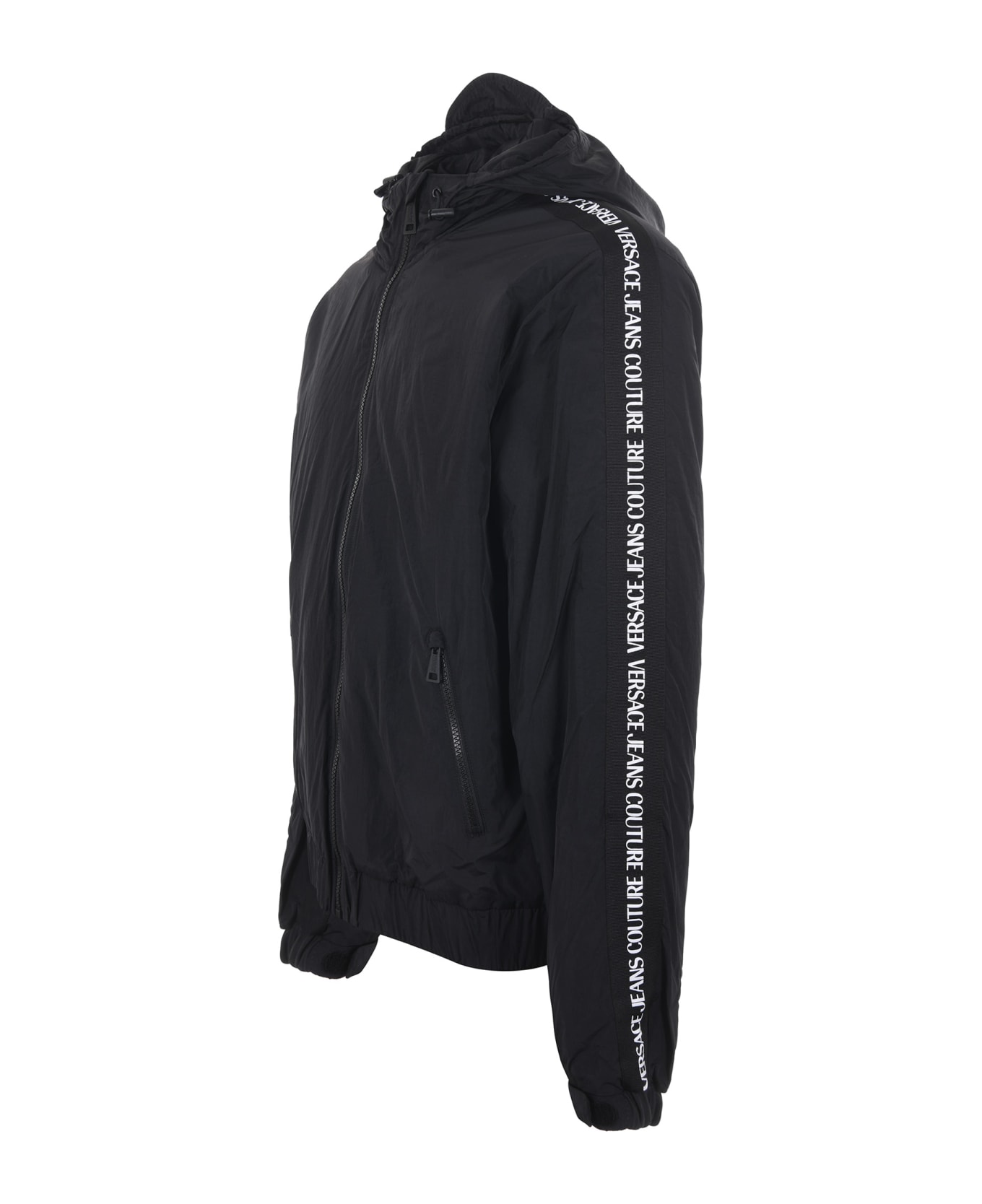 Versace Jeans Couture Jacket In Nylon - Nero