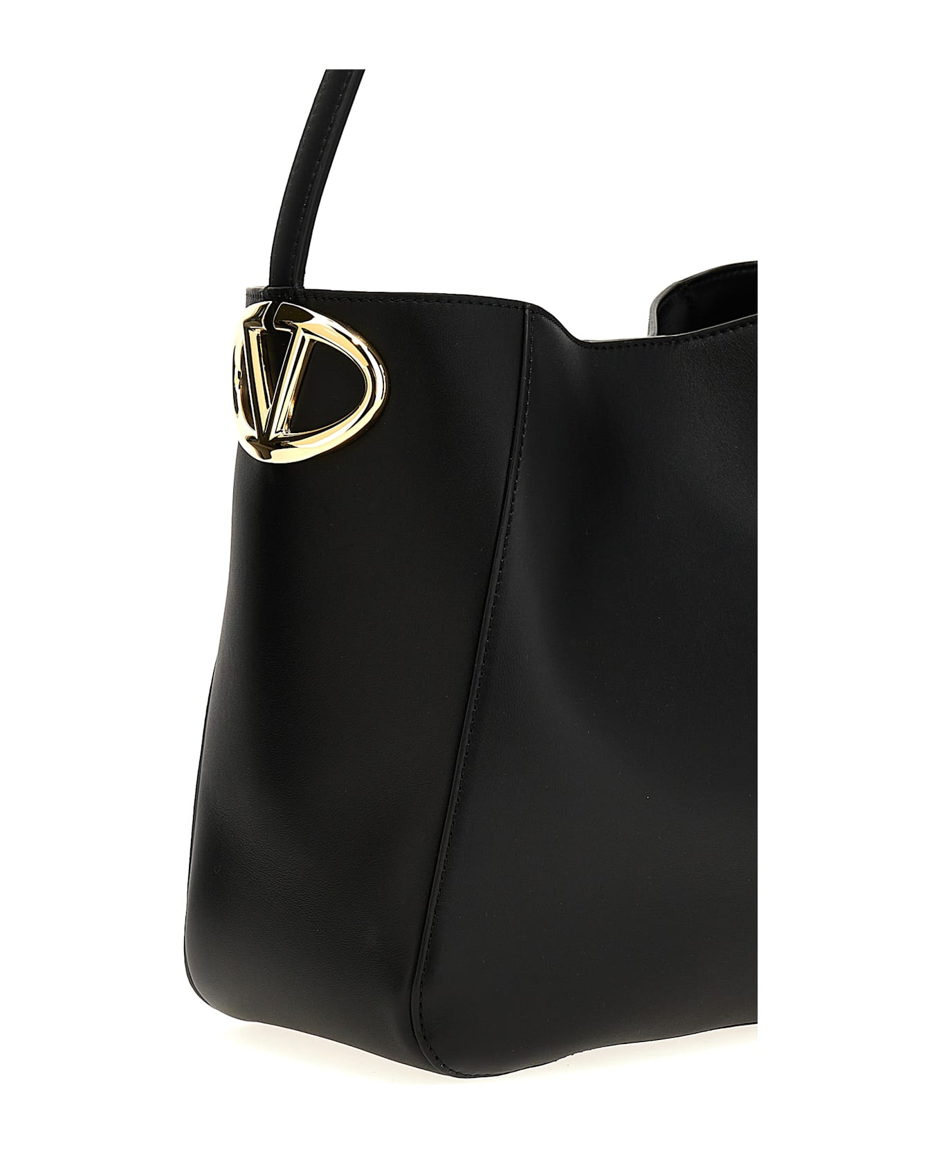 Valentino Garavani 'bucket Vlogo' Shoulder Bag - Black