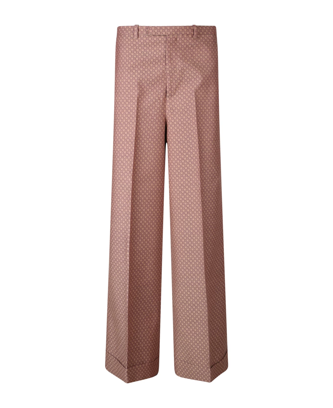 Gucci Gg Damier Beige Trousers - Beige