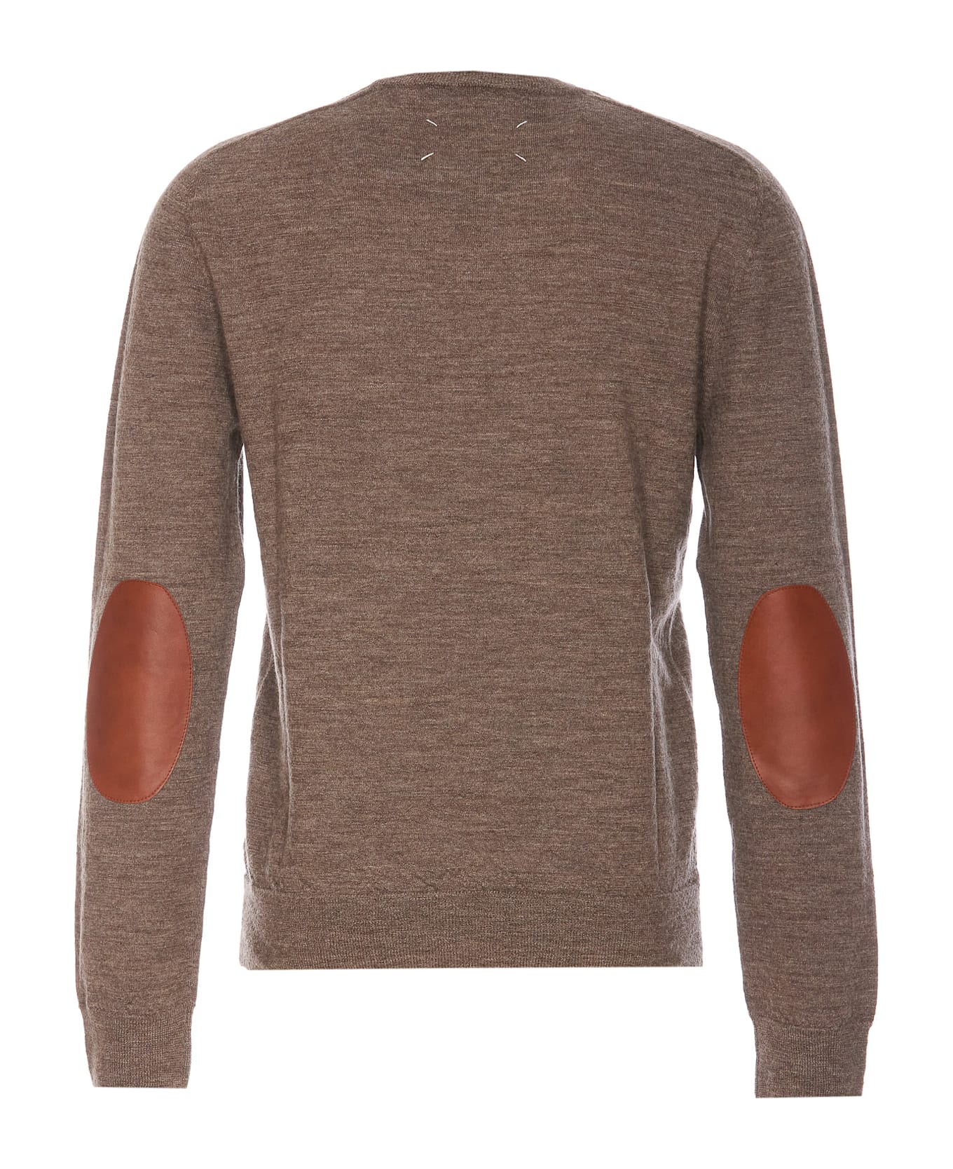 Maison Margiela Elbow Patch Sweater - Brown