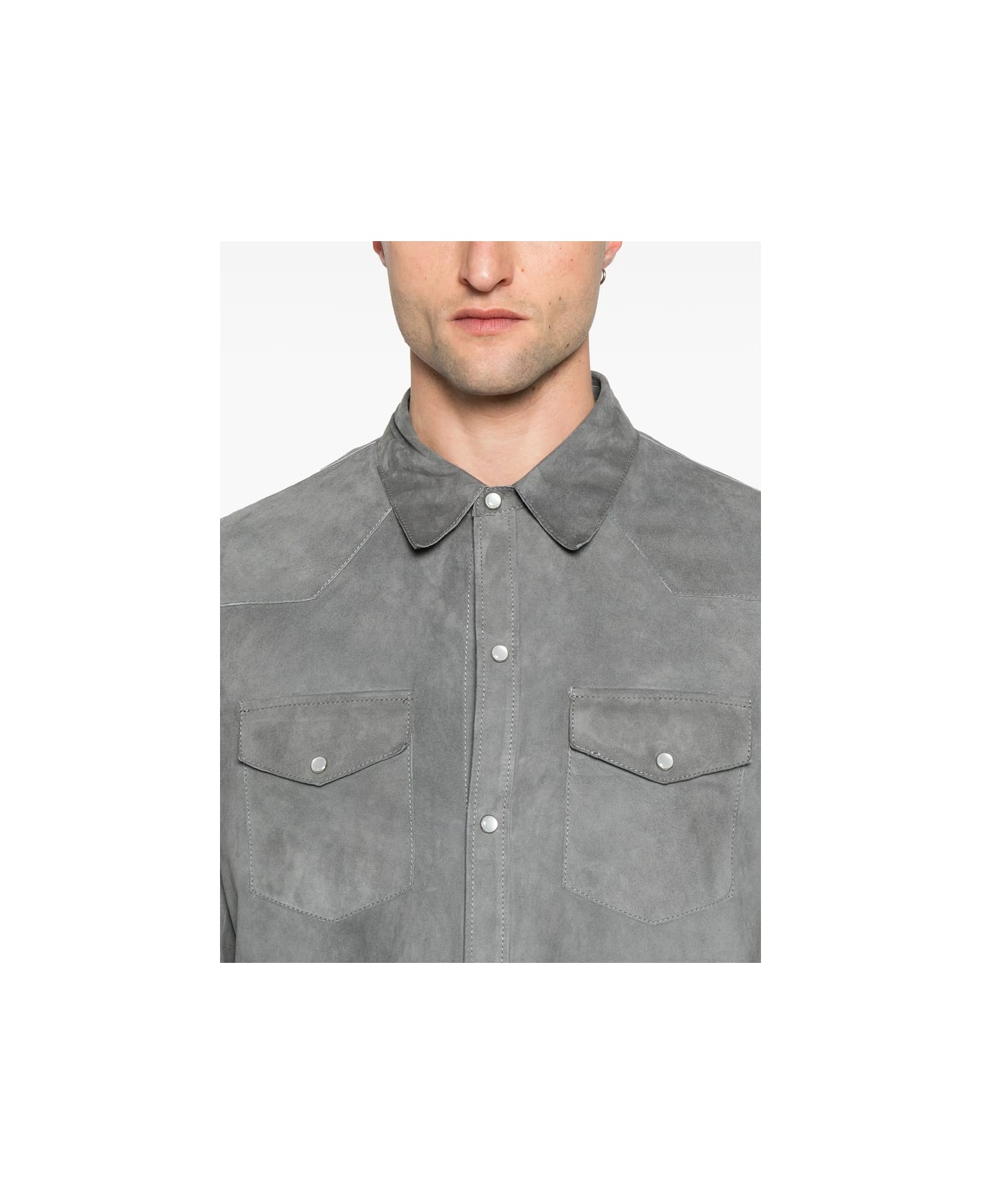 Salvatore Santoro Leather Outerwear - GREY