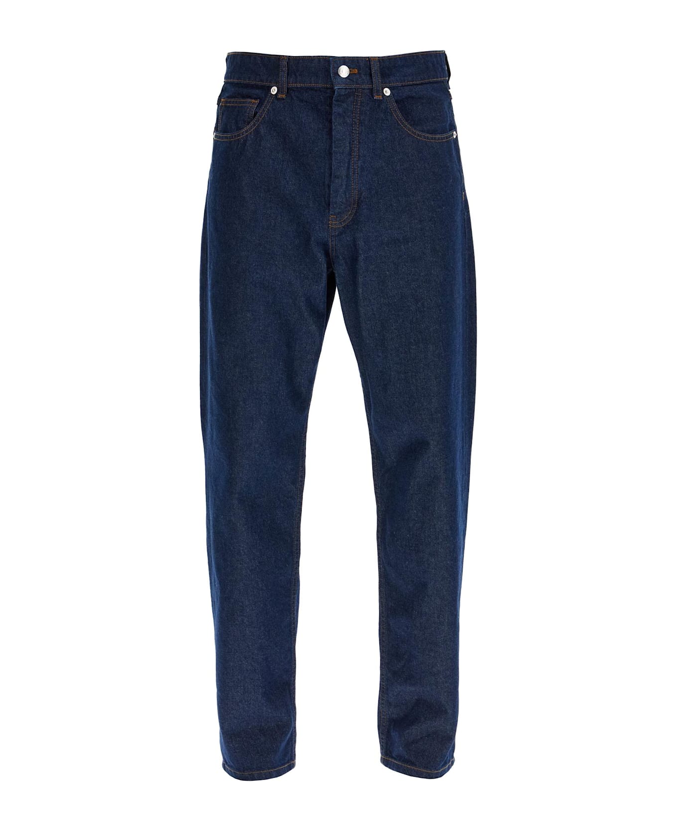 Maison Kitsuné Lightweight Denim Straight Leg Jeans - Blue