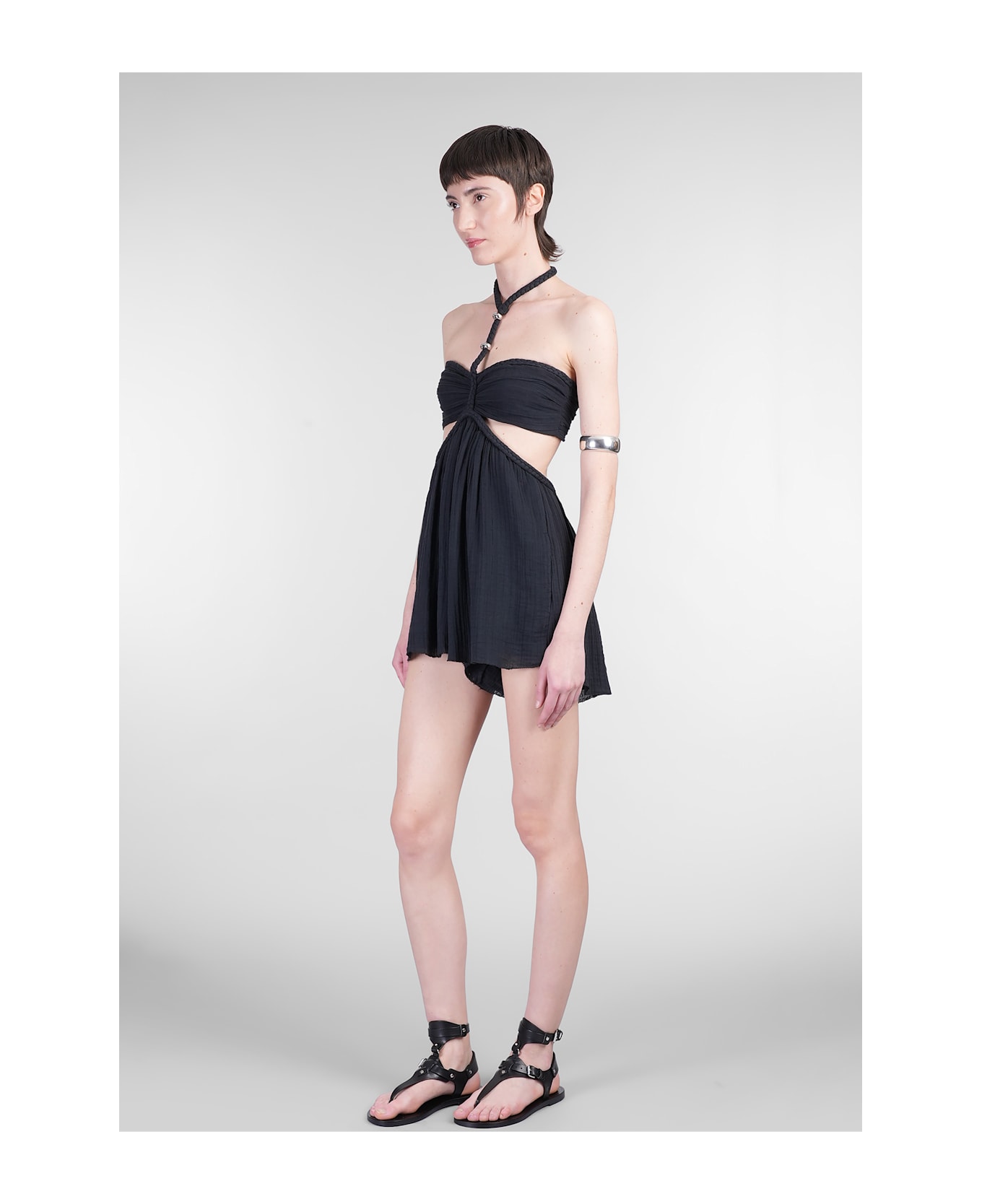 Isabel Marant Jessie Jumpsuit In Black Cotton - black