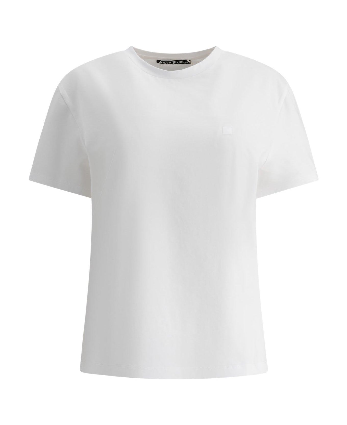 Acne Studios Regular Fit T-shirt - bianco