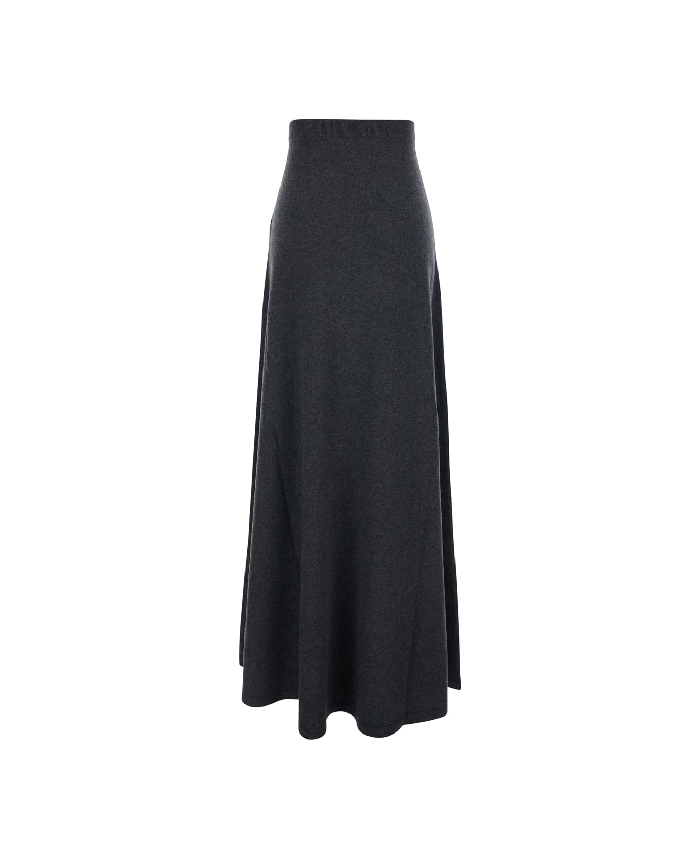 Balenciaga Maxi Wool Skirt - Grey