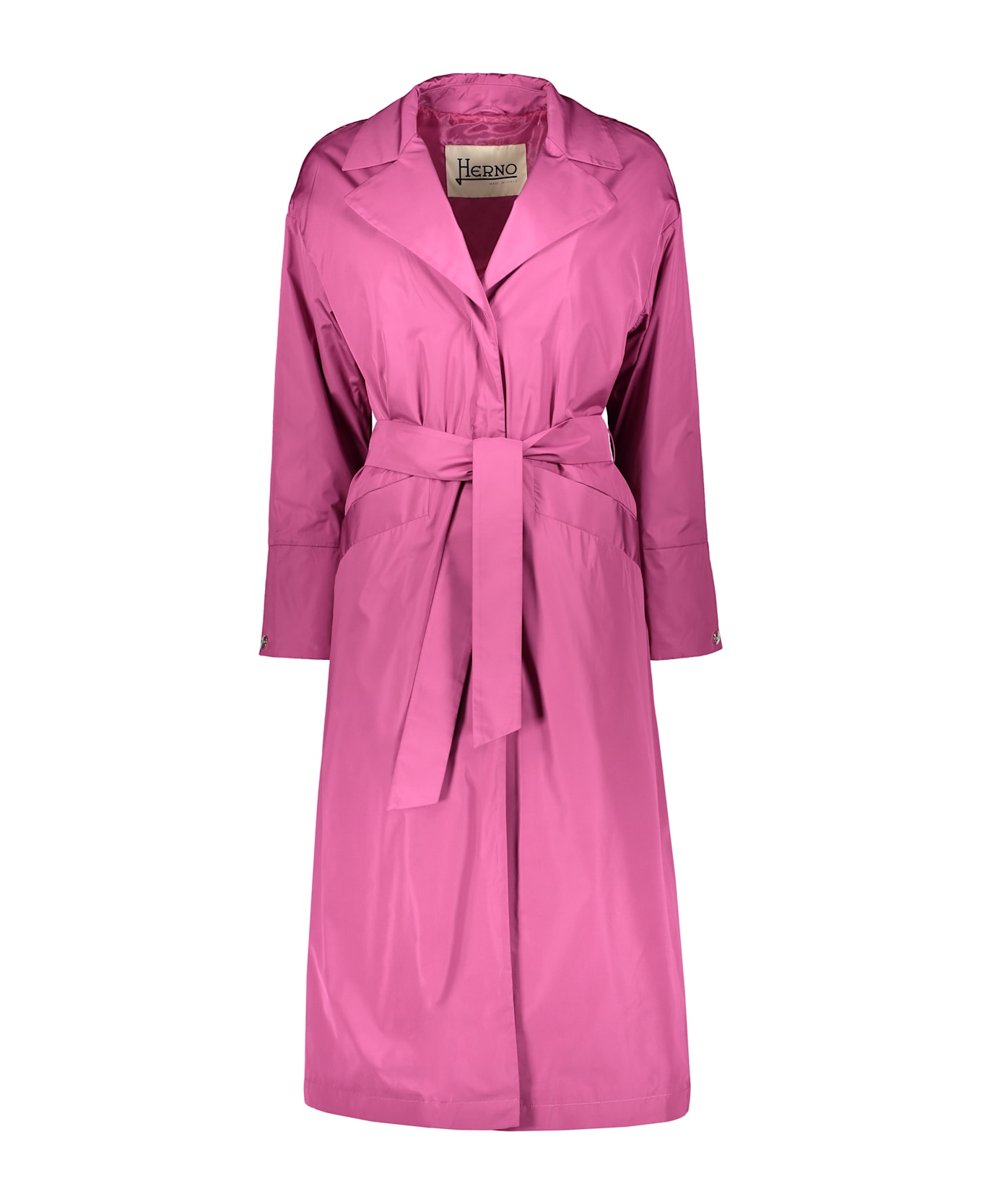 Herno Techno Fabric Trench Coat - Fuchsia