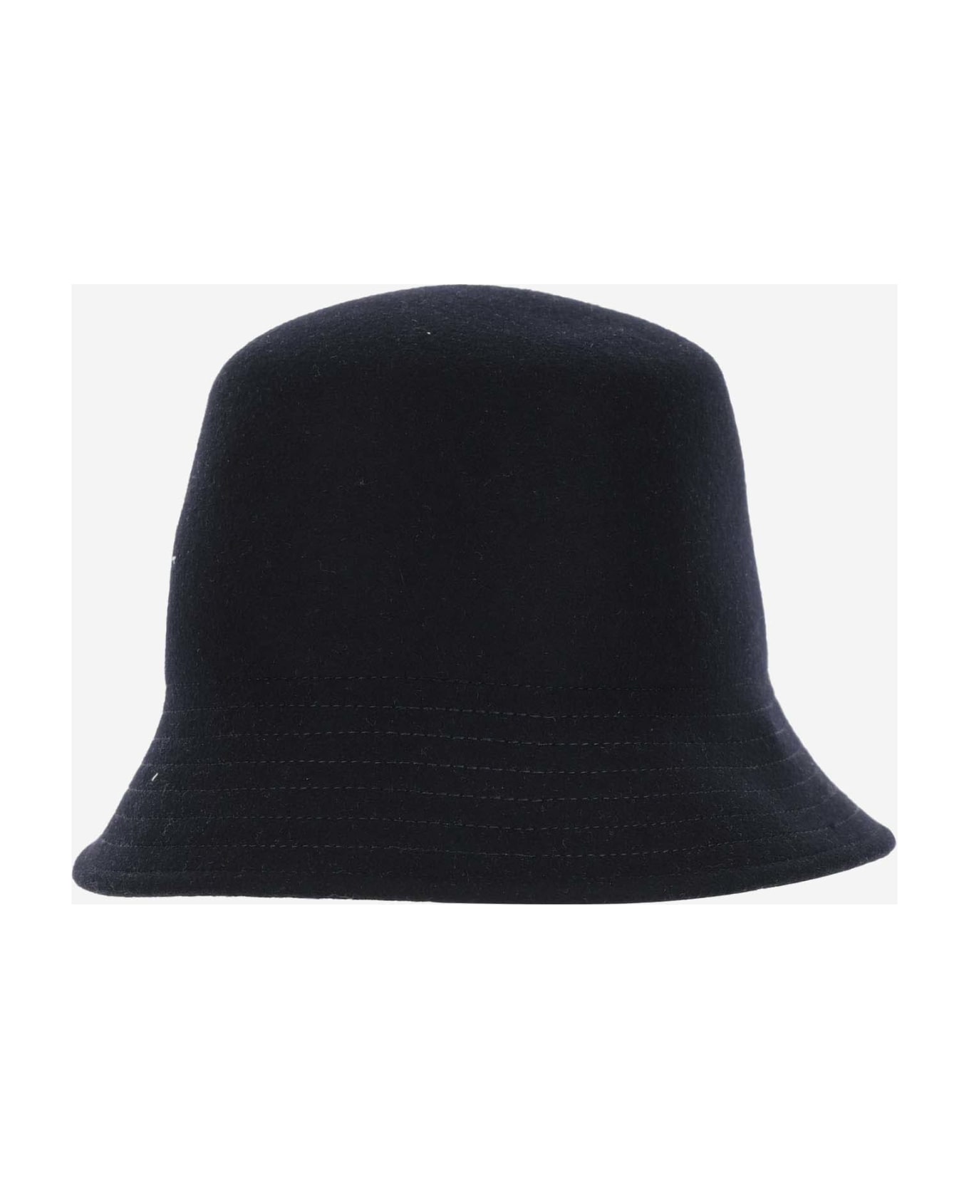 ハット VALENTINO MIDNIGHT BLUE FELT BUCKET HAT Valentino Garavani Midnight Blue Felt Bucket Hat | italist