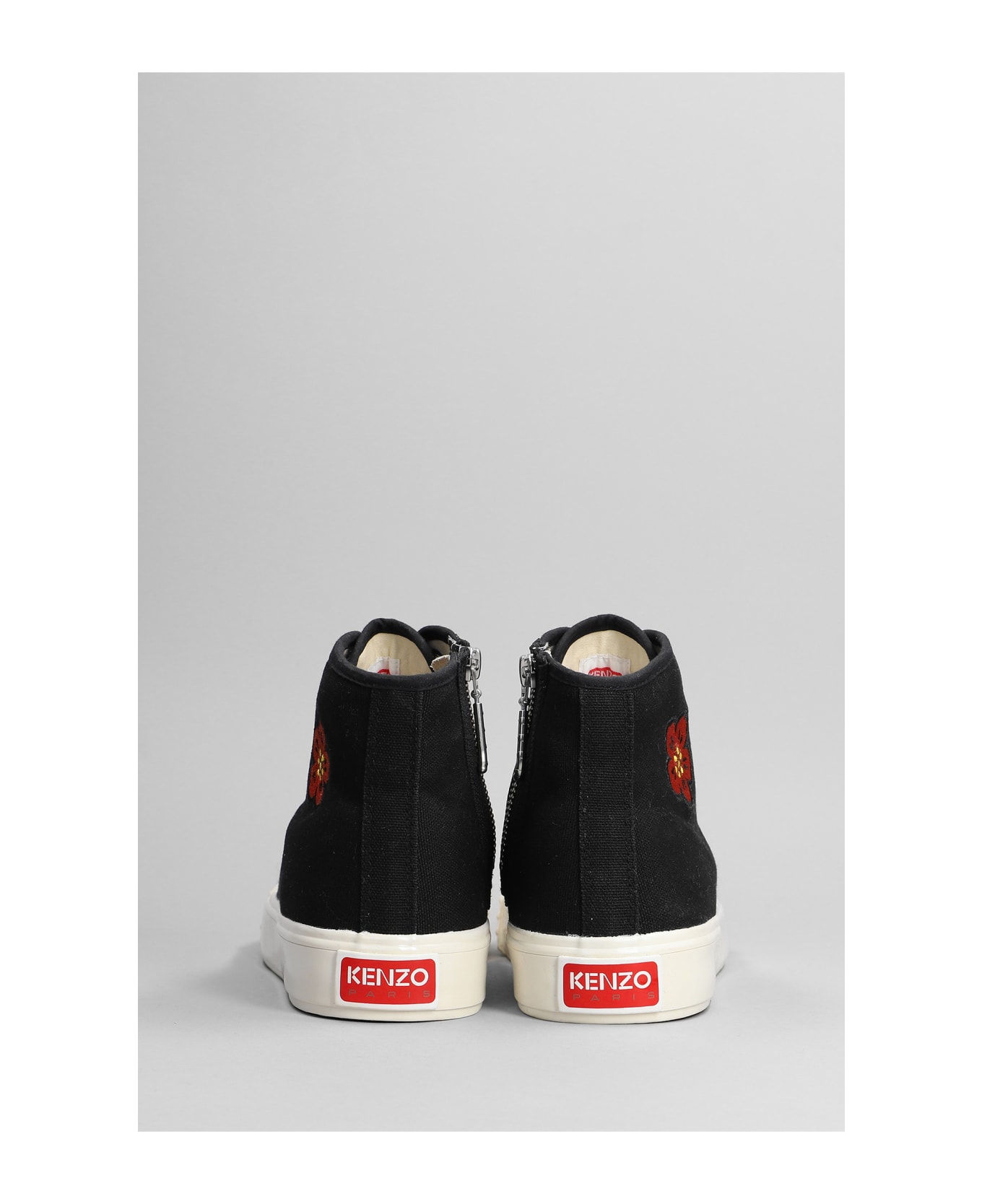 Kenzo Sneakers In Black Cotton - black