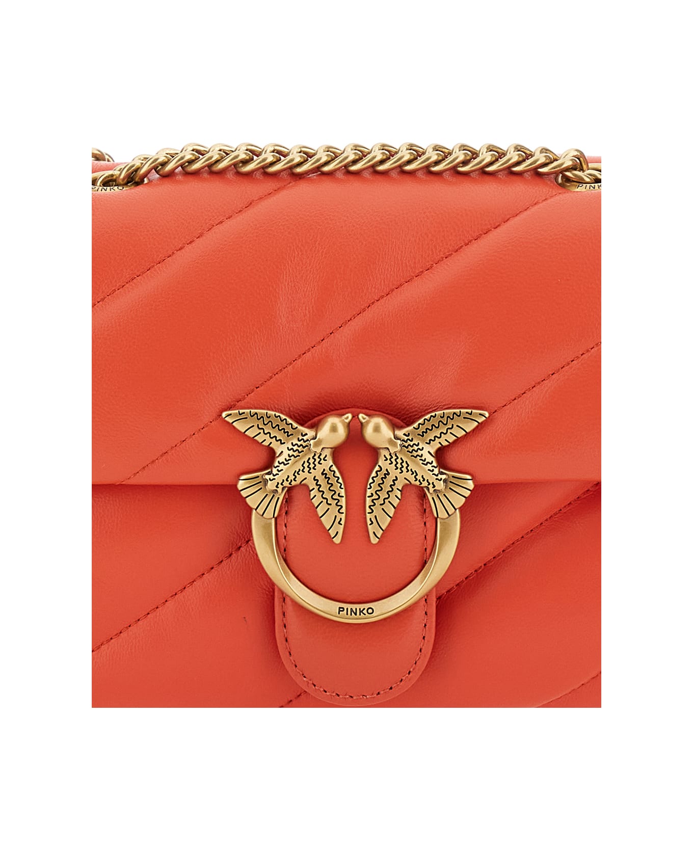 Pinko Love Mini Puff Shoulder Bag - Red