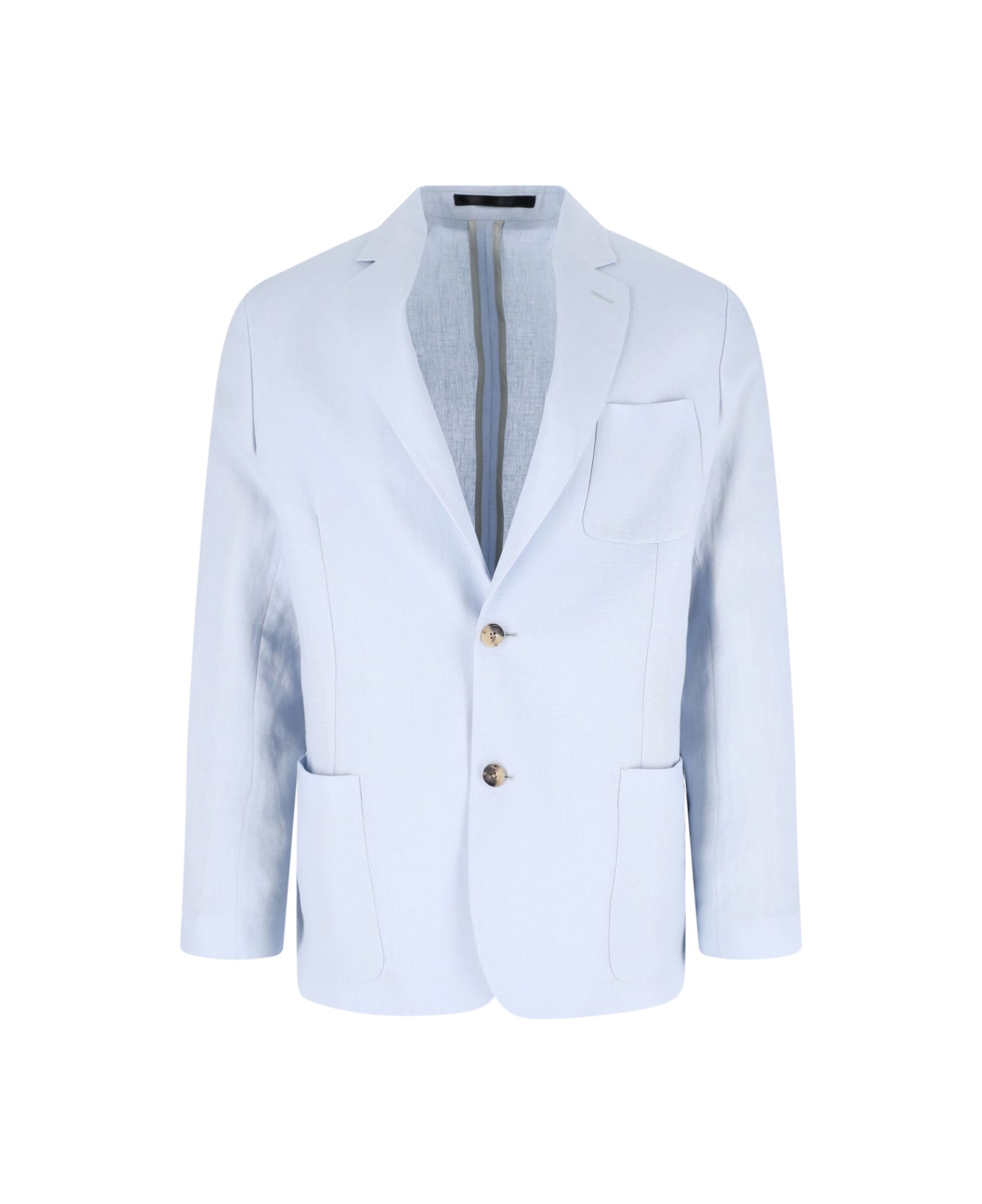 Paul Smith Single-breasted Linen Blazer - Light Blue