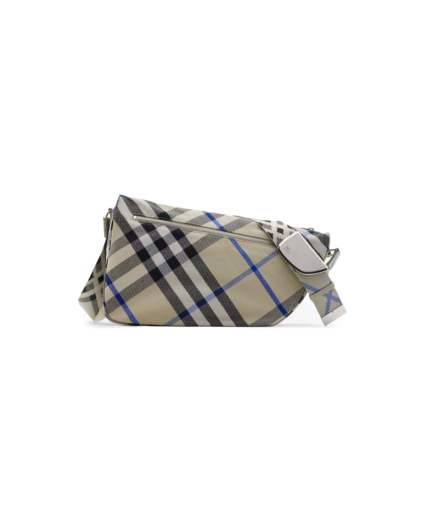 Burberry Check Crossbody Bag - Grey