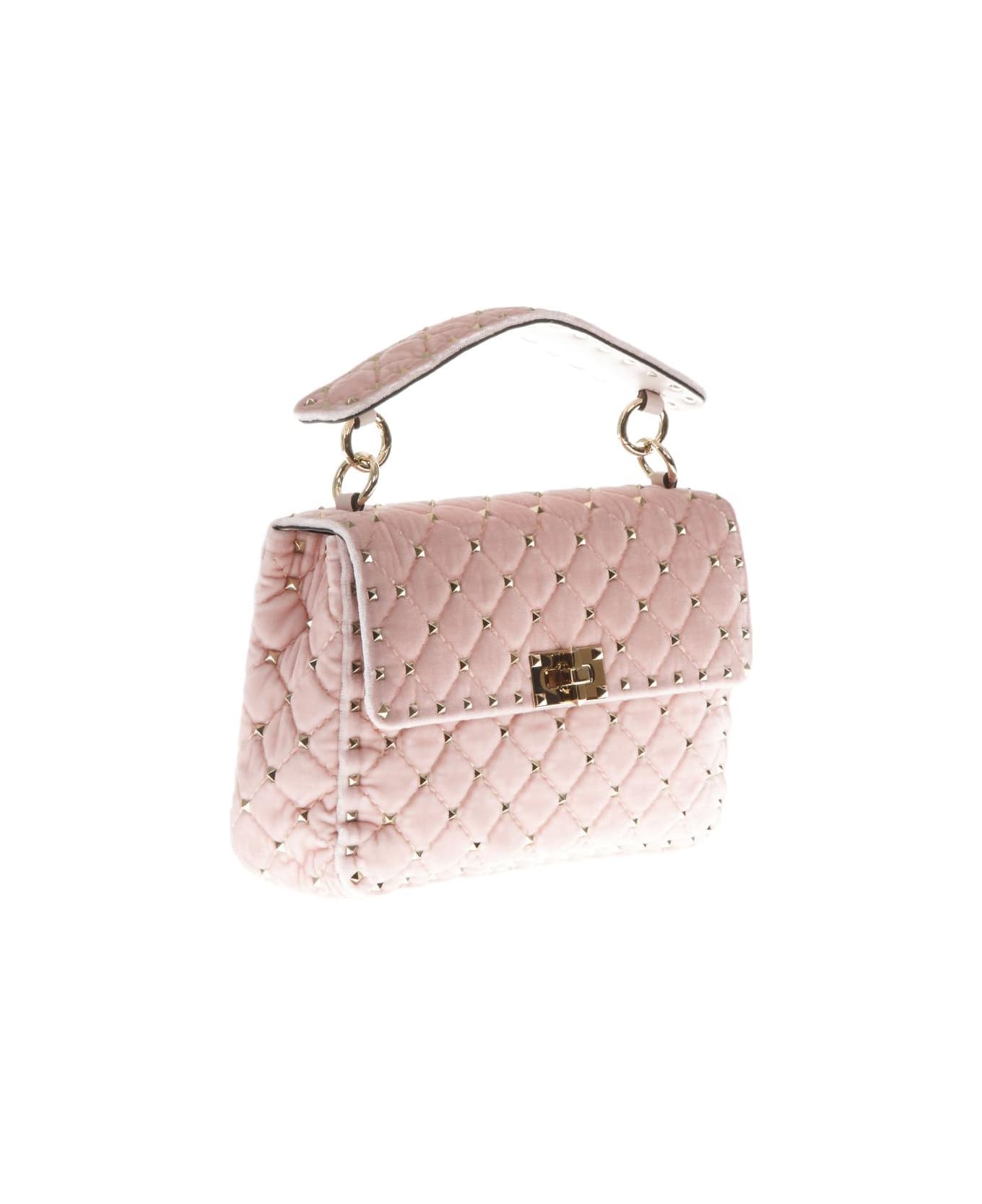 Valentino Garavani Rockstud Spike Chain Pink Leather Bag | italist ...