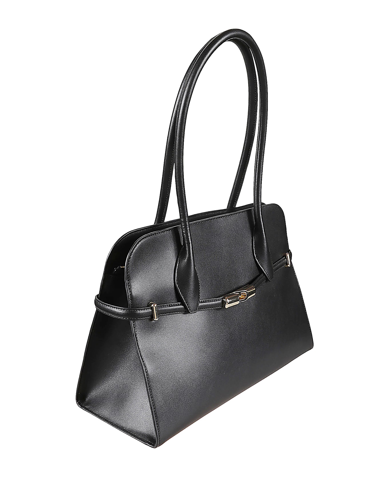 Furla Round Top Handle Handbag - Black