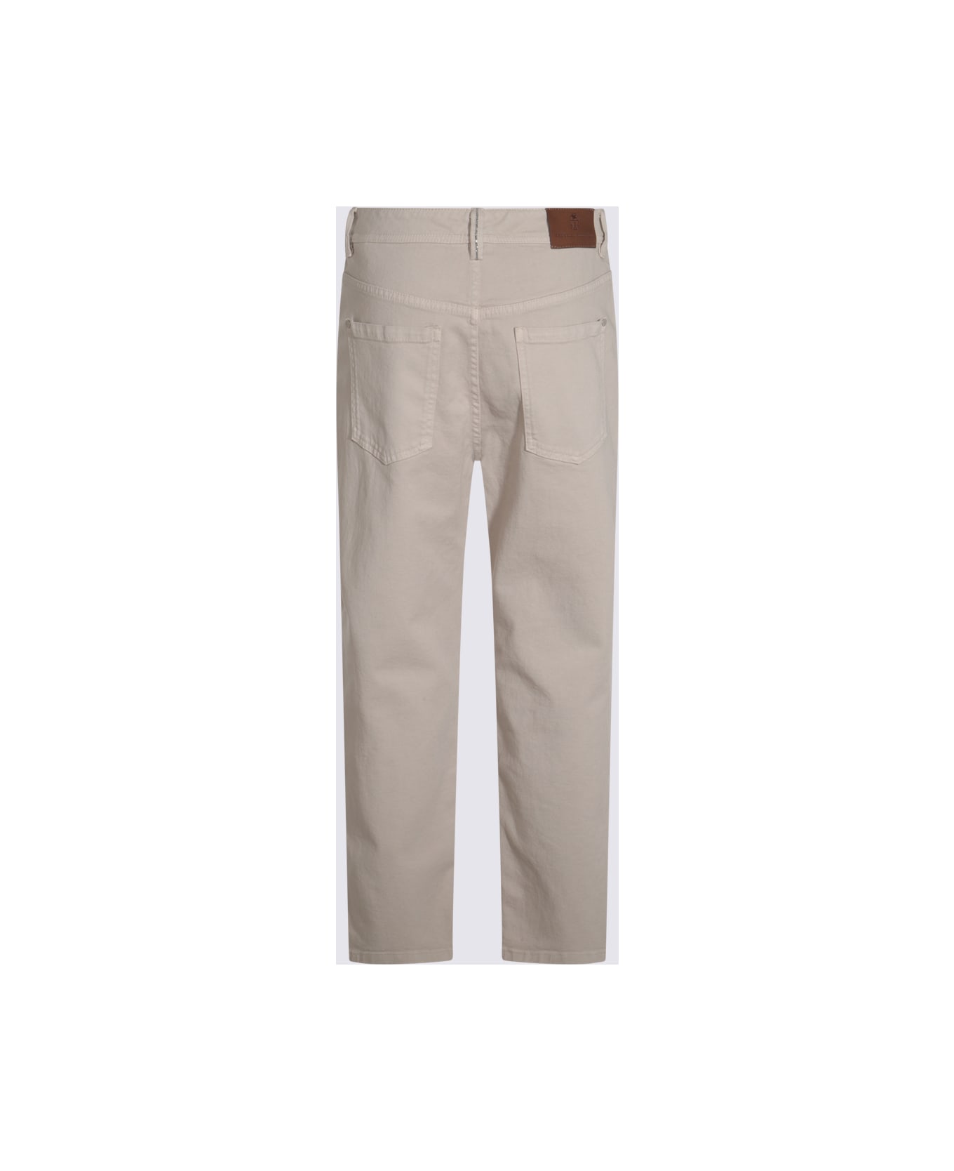 Brunello Cucinelli Biiege Cotton Denim Jeans - Beige