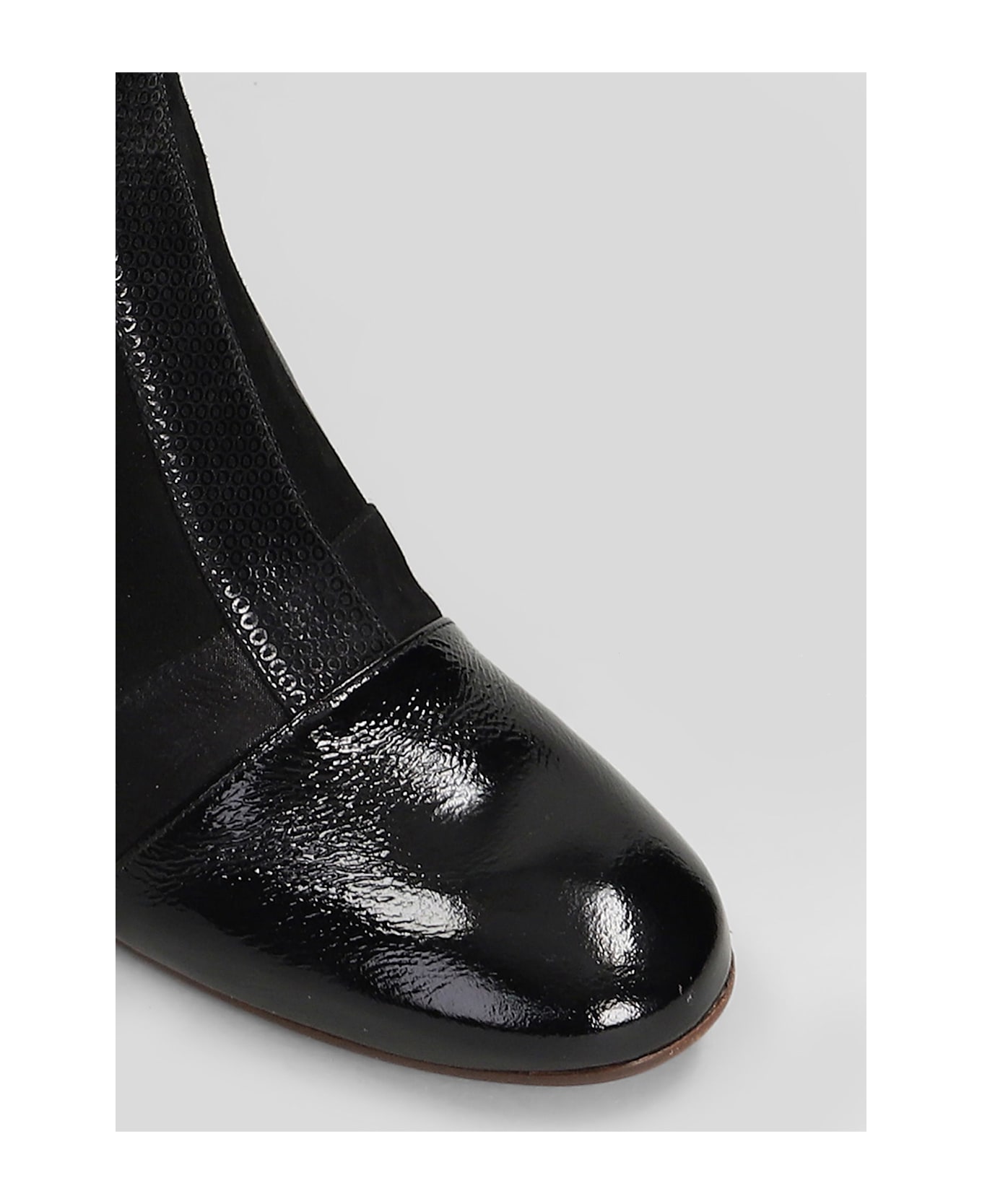 Chie Mihara Fitas High Heels Ankle Boots In Black Leather - black