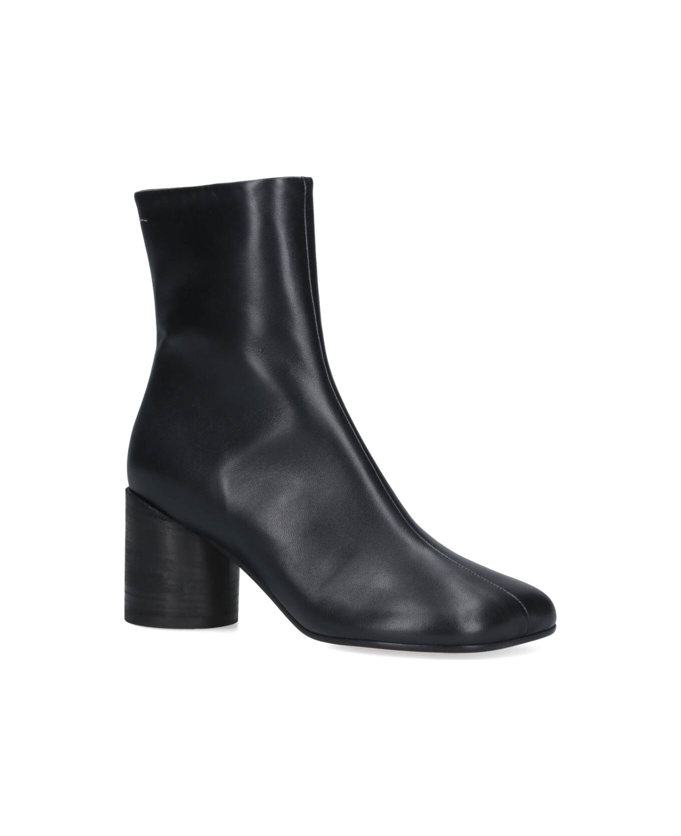 MM6 Maison Margiela Anatomical Ankle Boots - BLACK