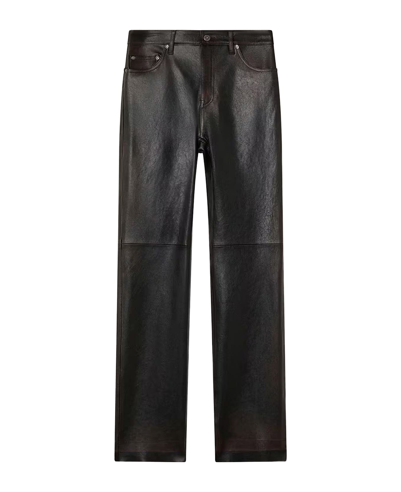 Golden Goose Peg Leather Trousers - PORT ROYALE