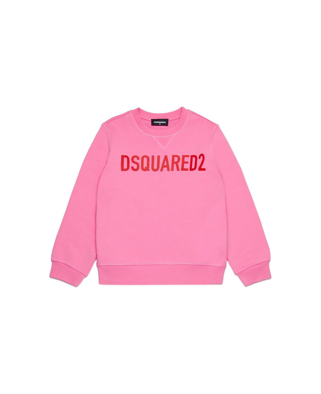 Dsquared2 Logo-printed Crewneck Sweatshirt - Pink