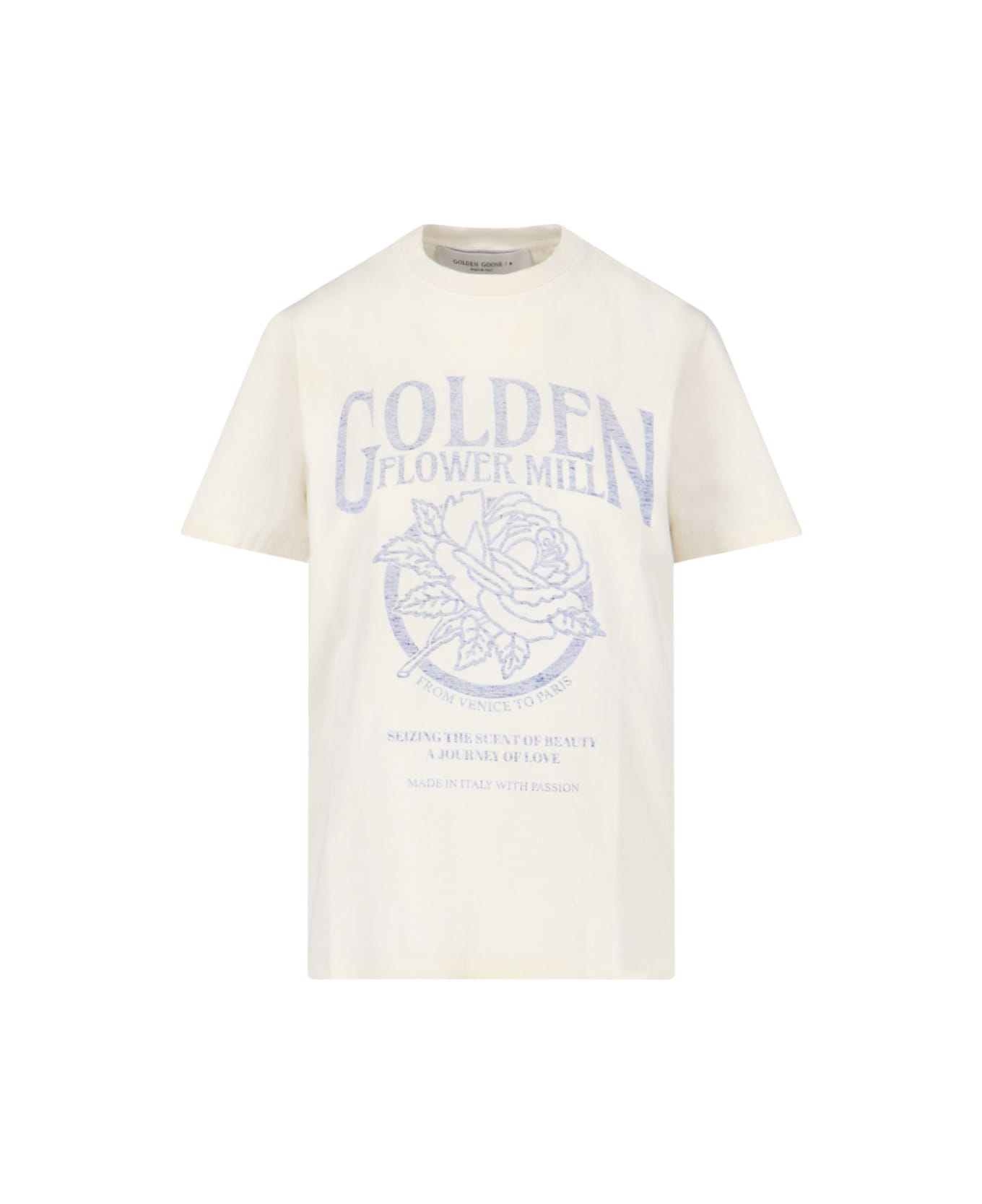 Golden Goose Printed T-shirt - Crema