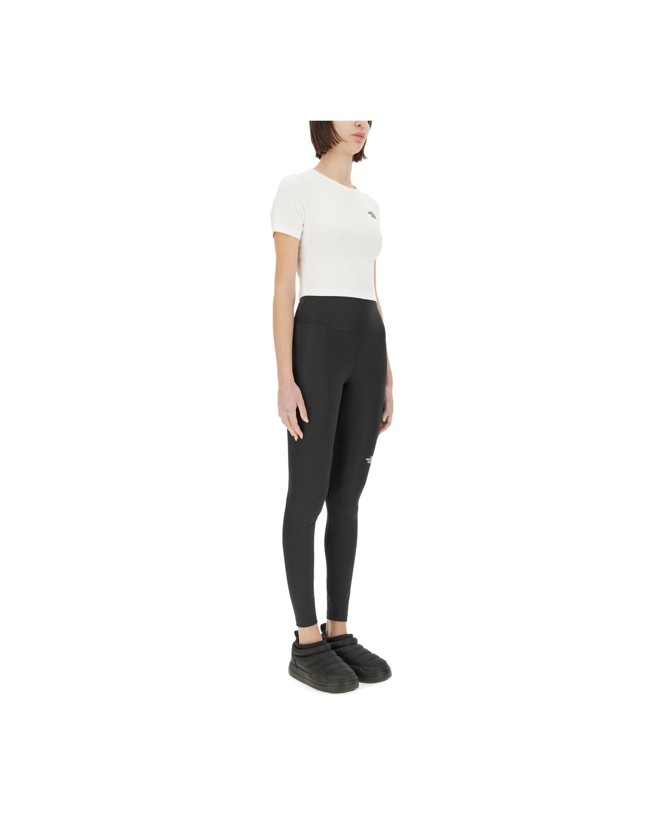 The North Face Leggings With Logo - BLACK