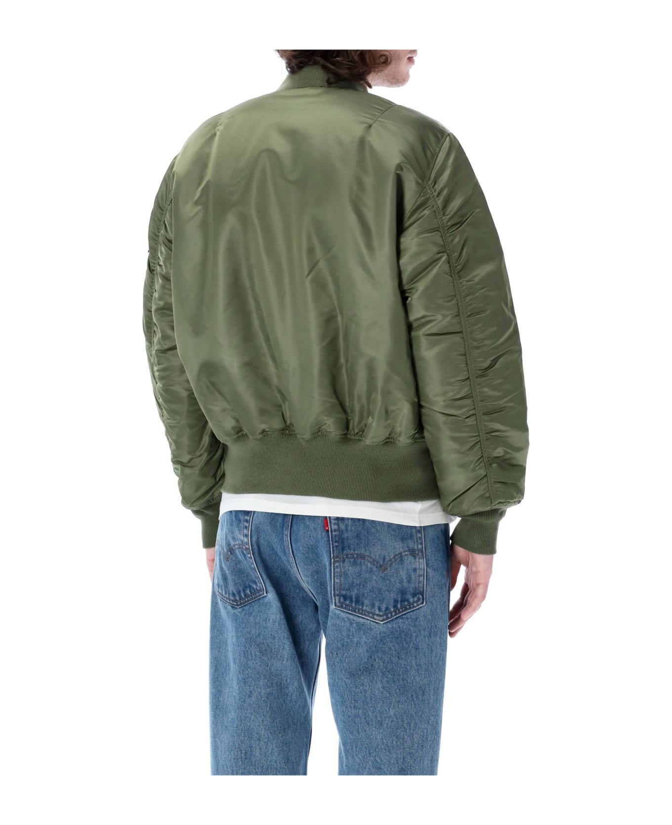 Alpha Industries Ma-1 Reversible Bomber - SAGE GREEN ブレザー