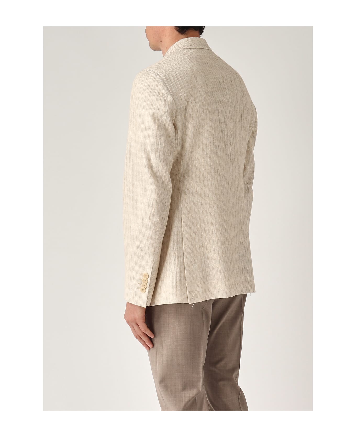Etro Giacca Roma In Jersey Regular-fit Jacket - BEIGE