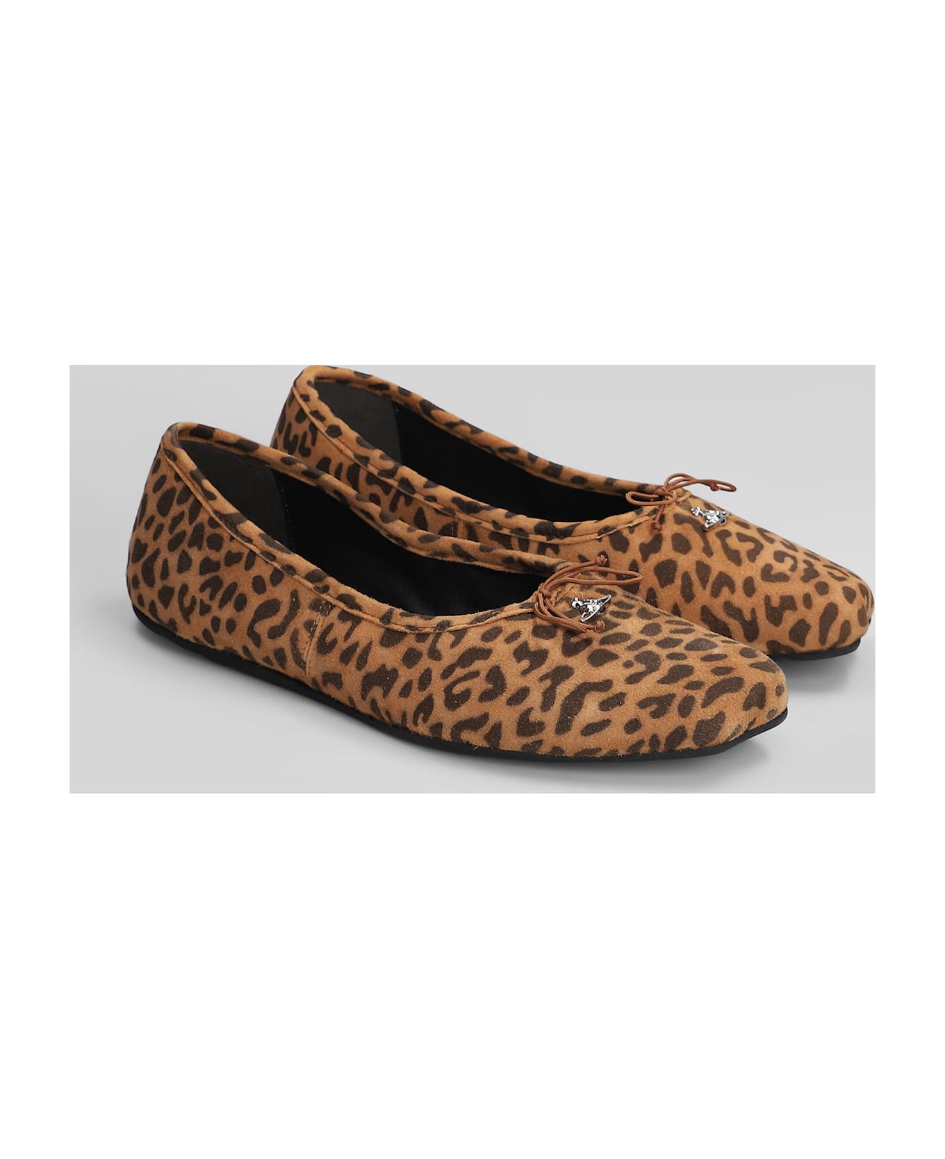 Vivienne Westwood Brigitte Ballet Flats In Animalier Leather - Animalier
