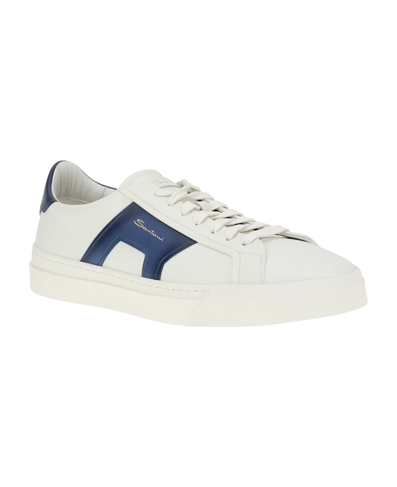 Santoni Leather Sneakers