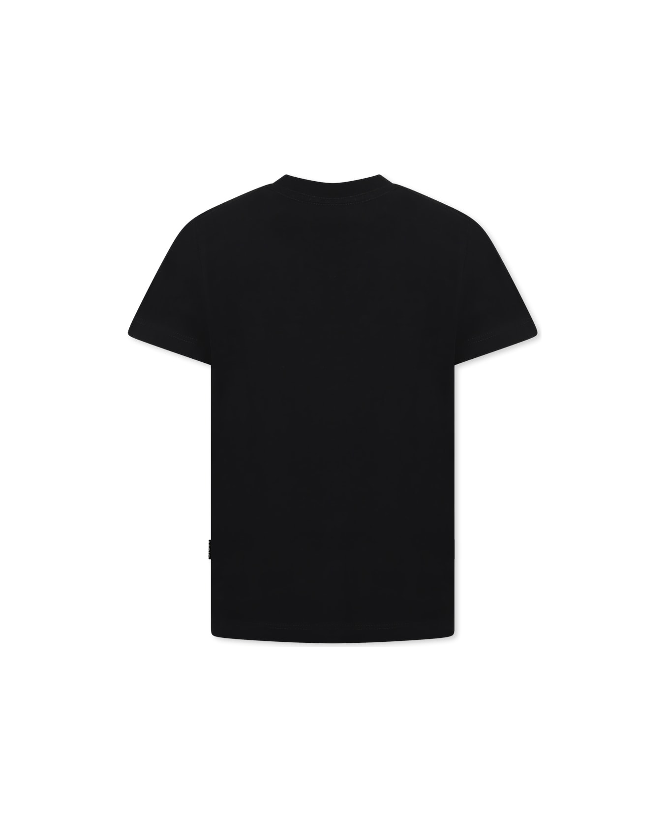 Molo Black T-shirt For Kids With Smiley - Black