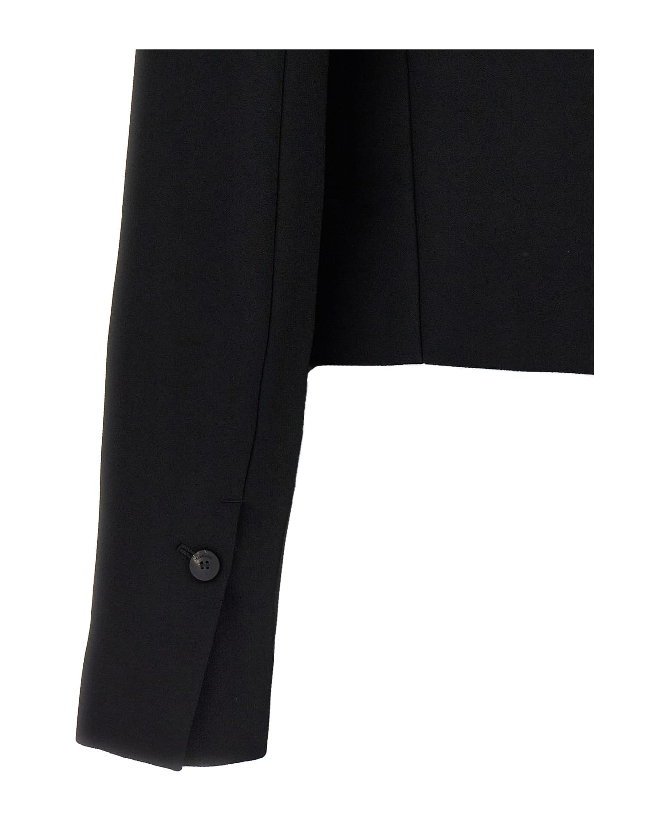 Ferragamo Single Breasted Short Jacket - Black