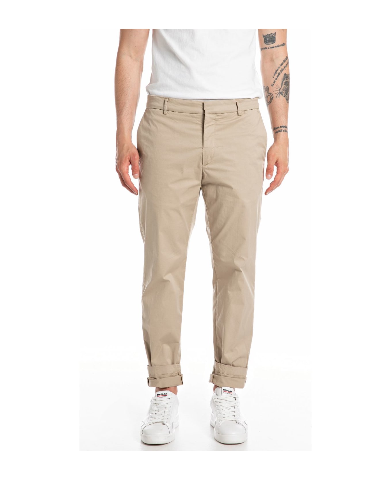 Replay Trousers - Beige ボトムス