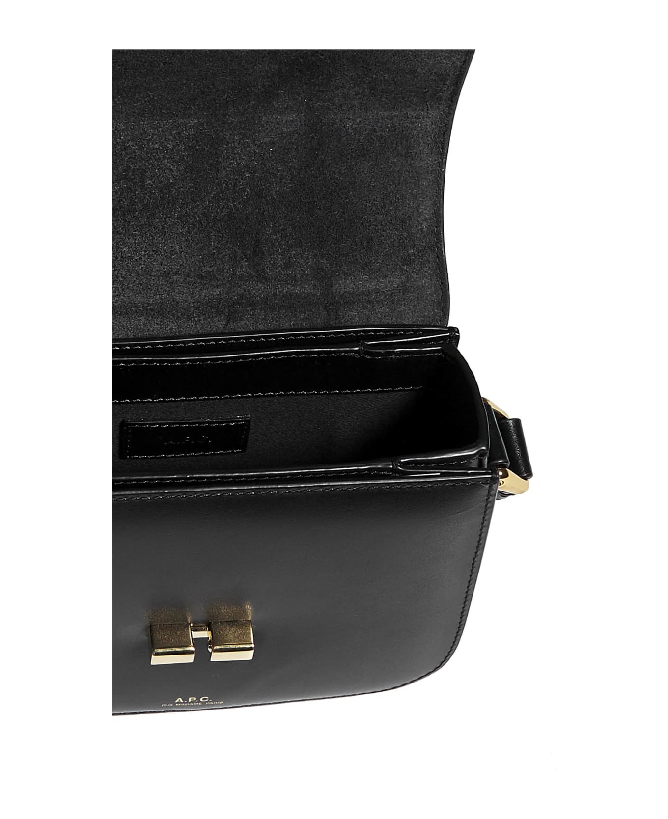 A.P.C. Grace Mini Shoulder Bag - BLACK トートバッグ