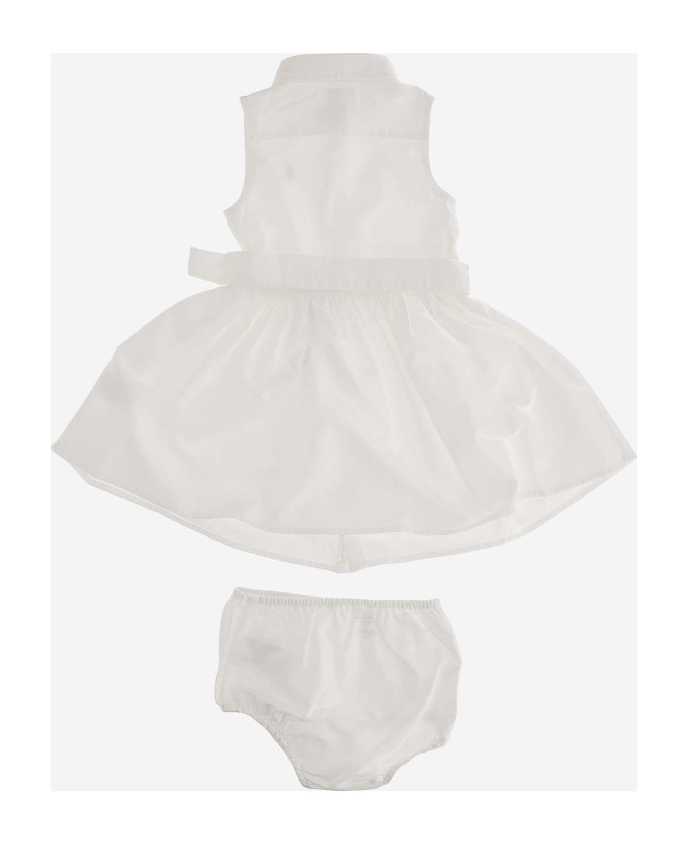 Polo Ralph Lauren Cotton Two-piece Set With Logo - White ワンピース＆ドレス