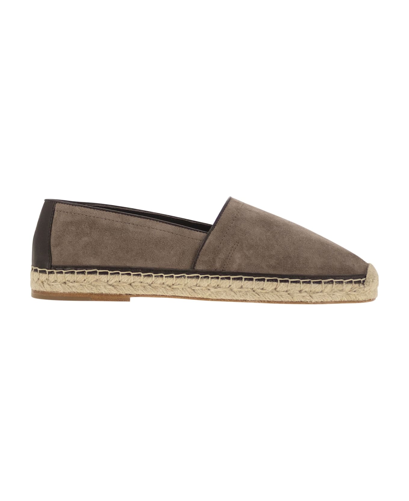 Brunello Cucinelli Suede Espadrilles - Turtledove