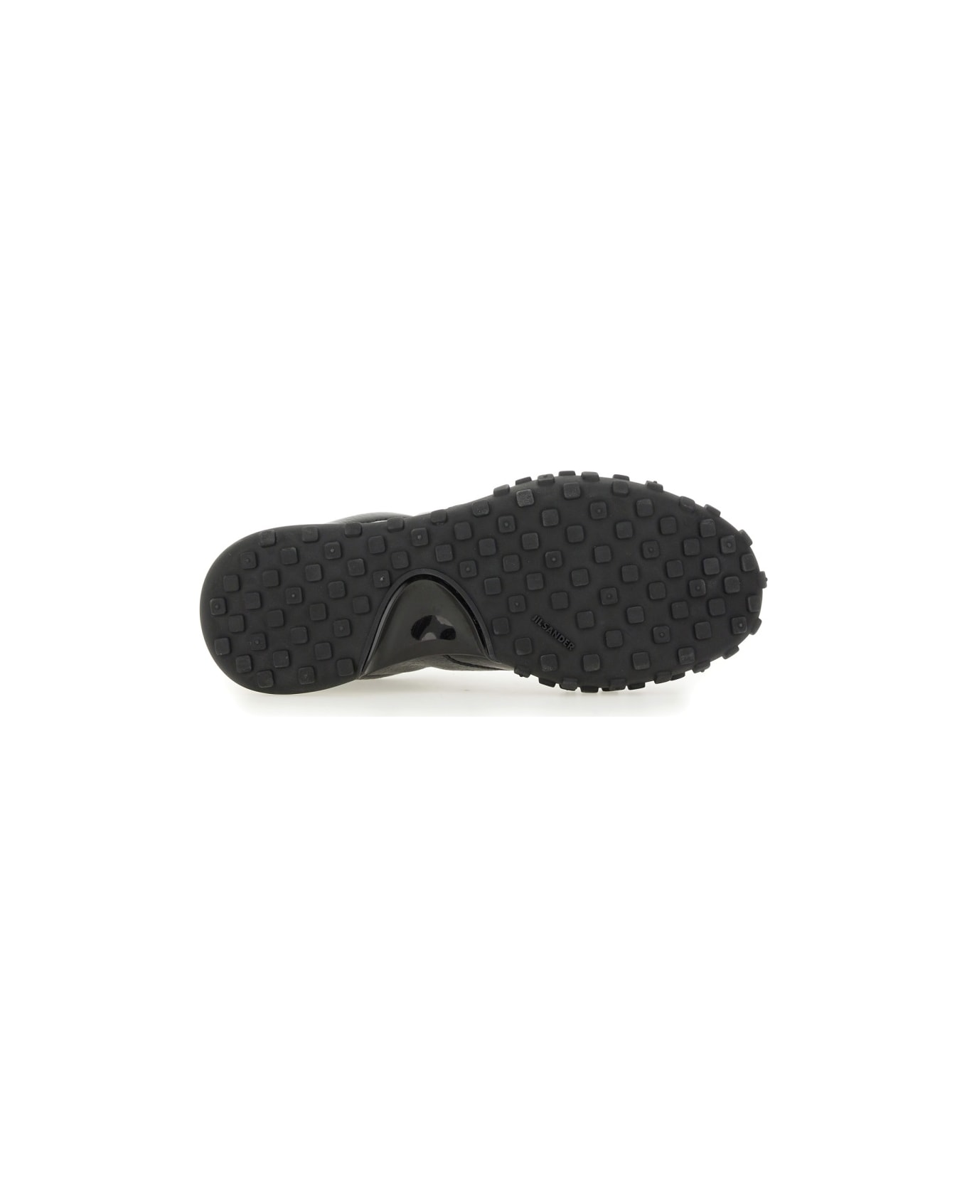 Jil Sander Low Leather Sneaker - BLACK