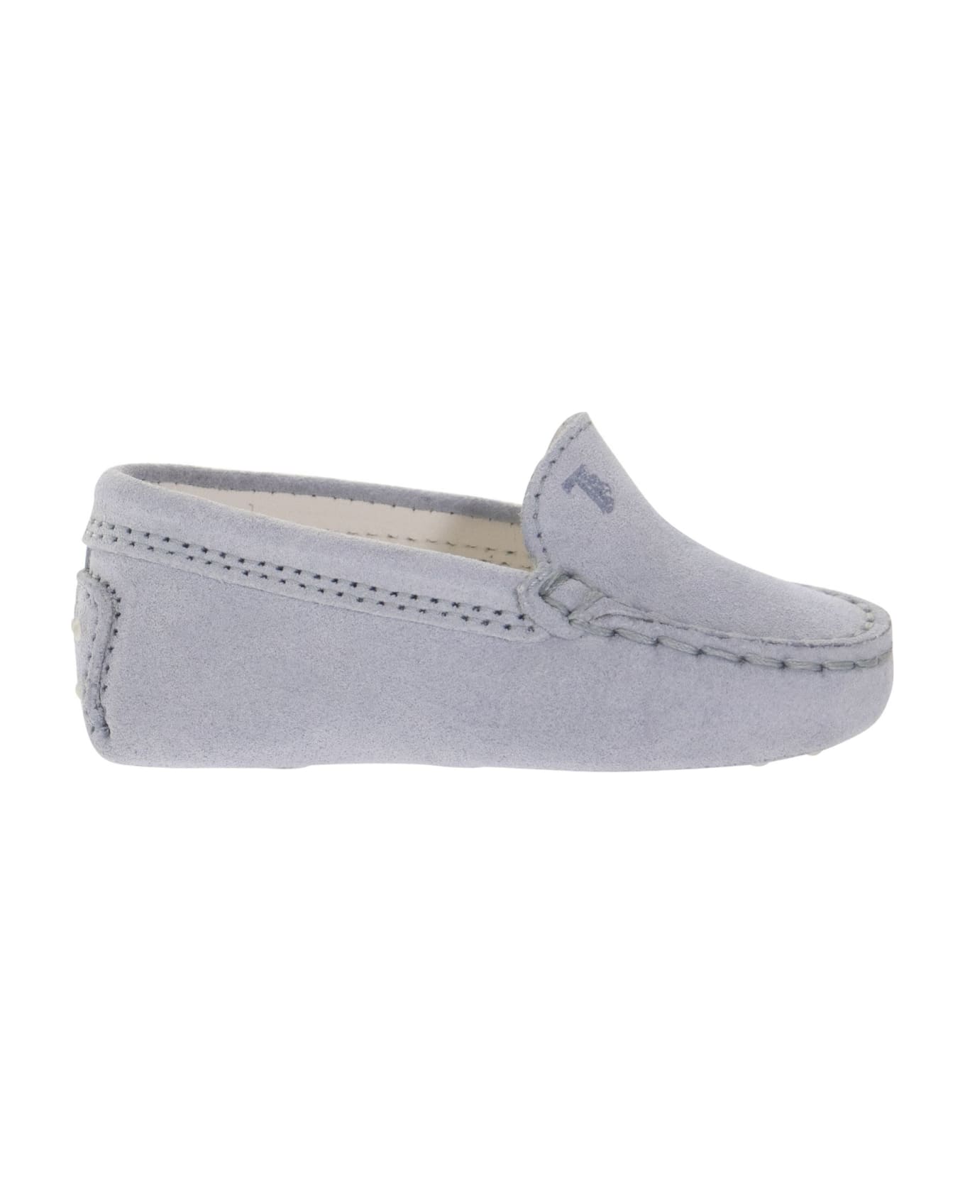 Tod's Gommino Suede Loafer - Light Blue