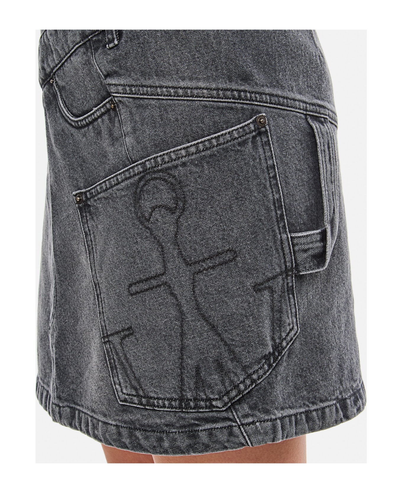 J.W. Anderson Denim Twisted Skirt - Grey