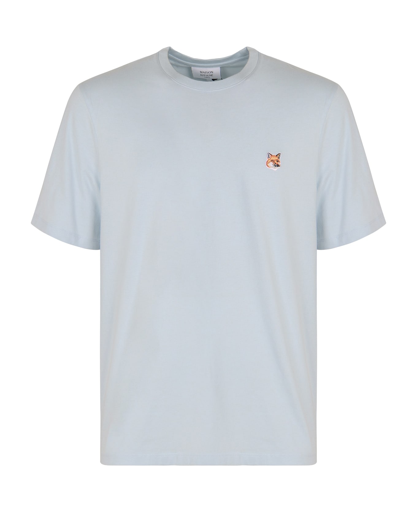 Maison Kitsuné Cotton Crew-neck T-shirt - Light Blue