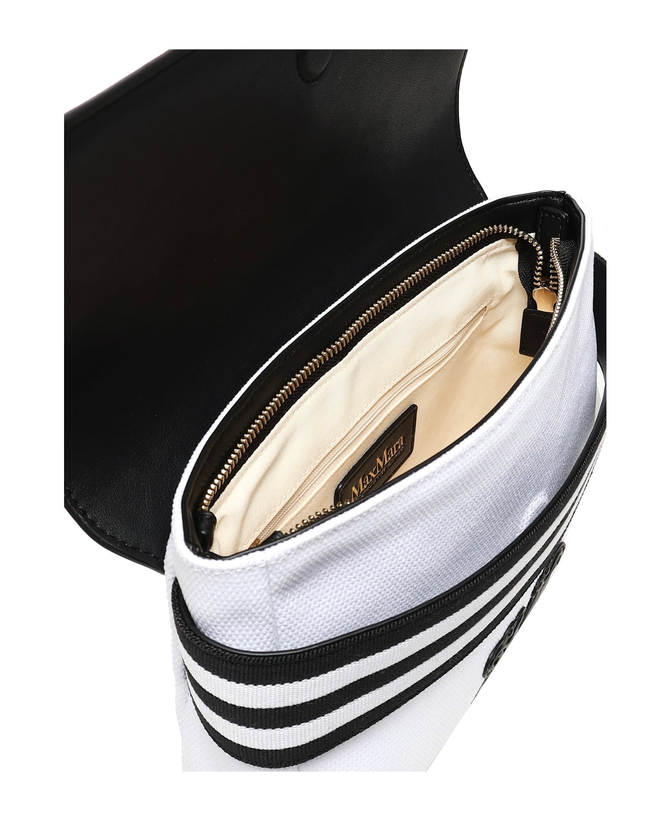 Max Mara Canvas Clutch Bag "opice" - White