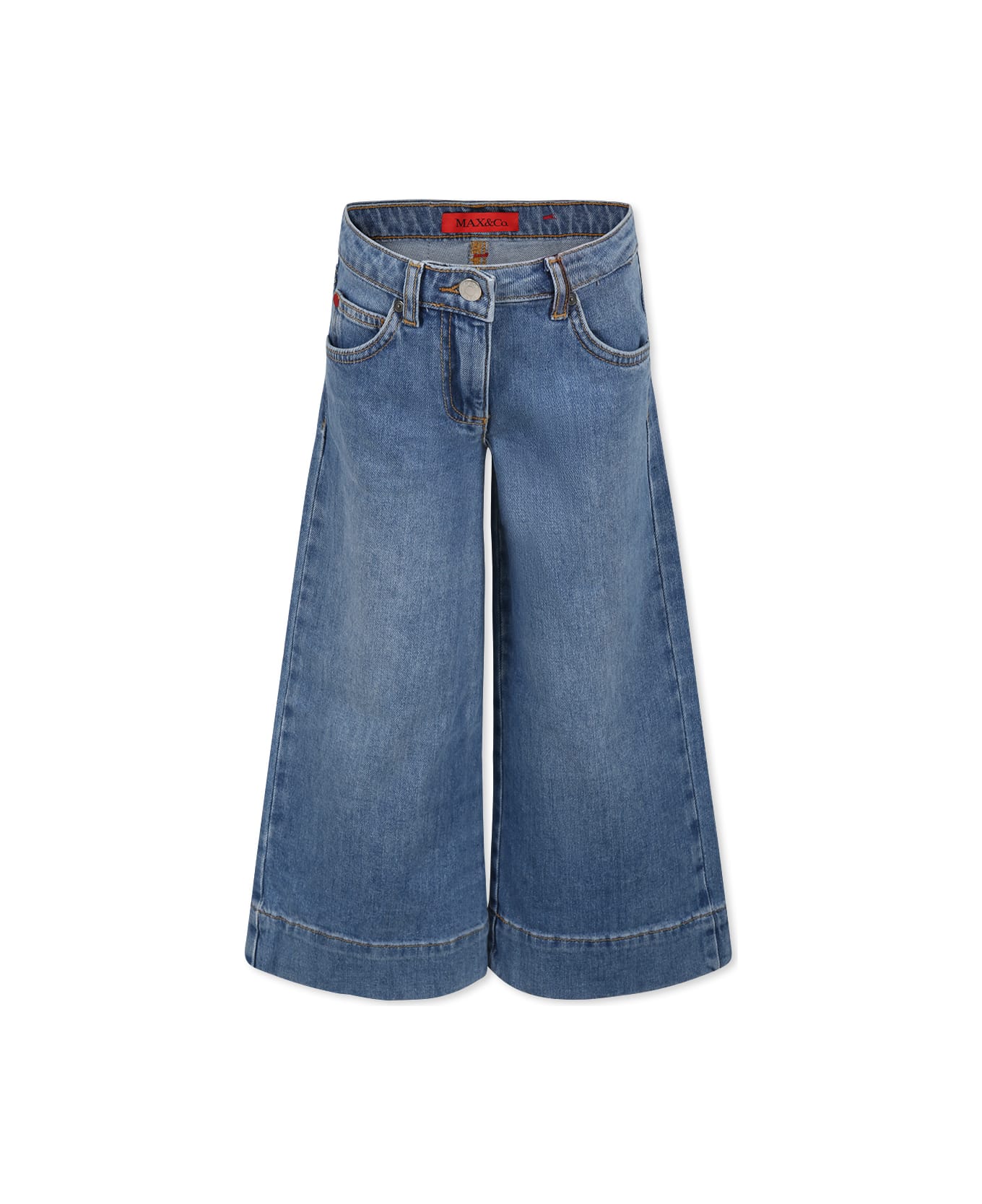 Max&Co. Denim Jeans For Girl With Logo - Denim