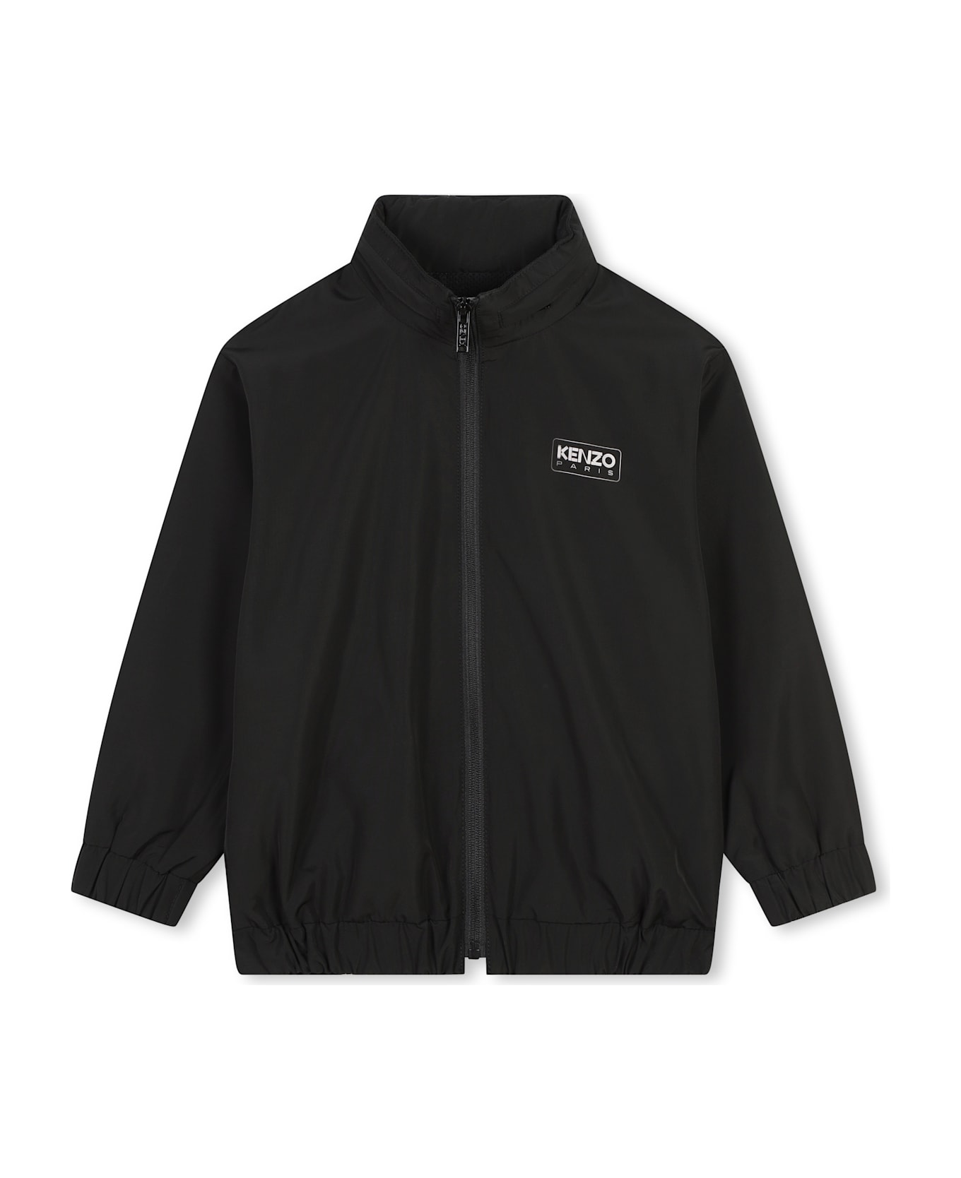 Kenzo Kids Lightweight Jacket With Print - Black コート＆ジャケット