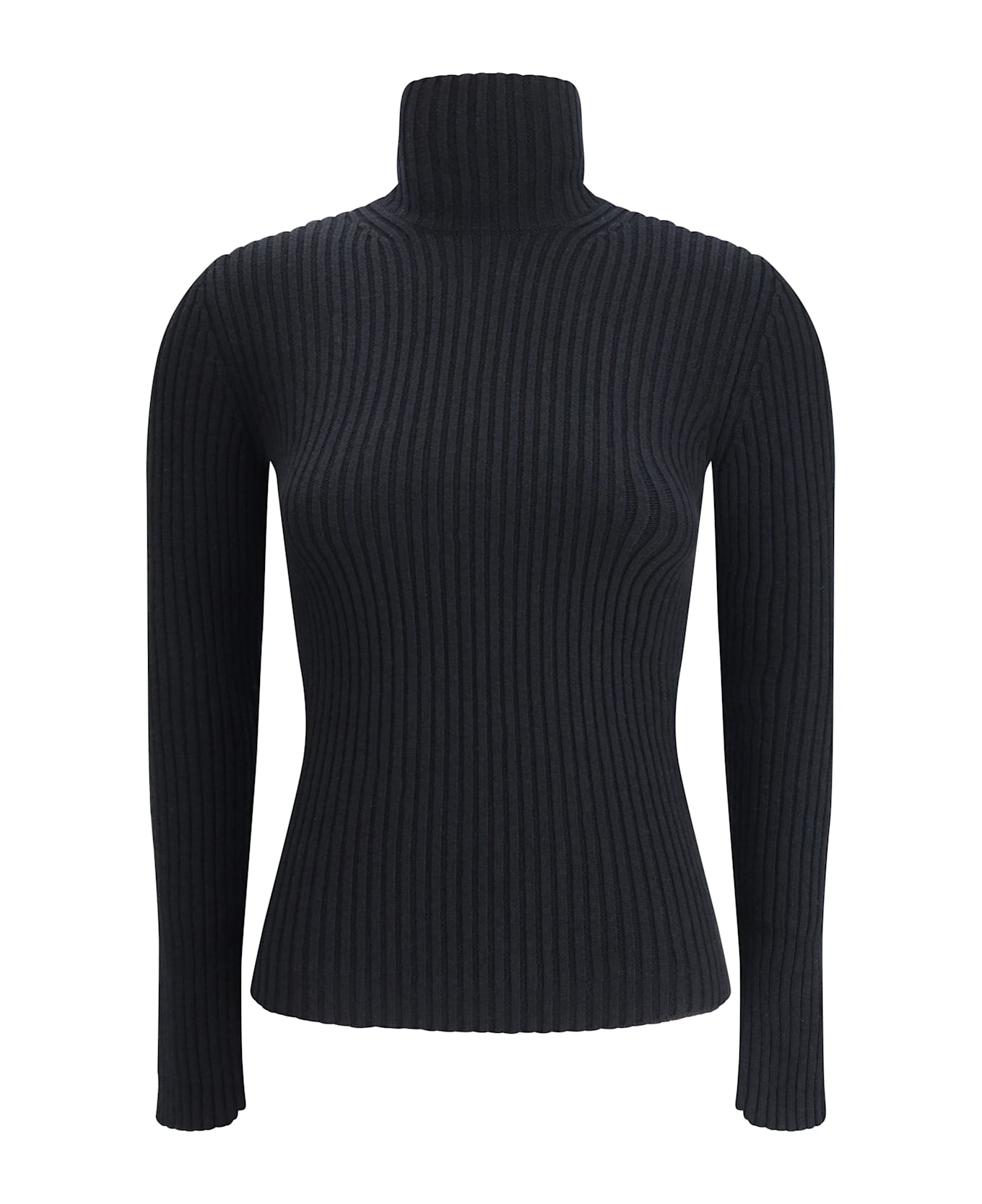 Max Mara Ribbed Long-sleeve T-shirt - Nero
