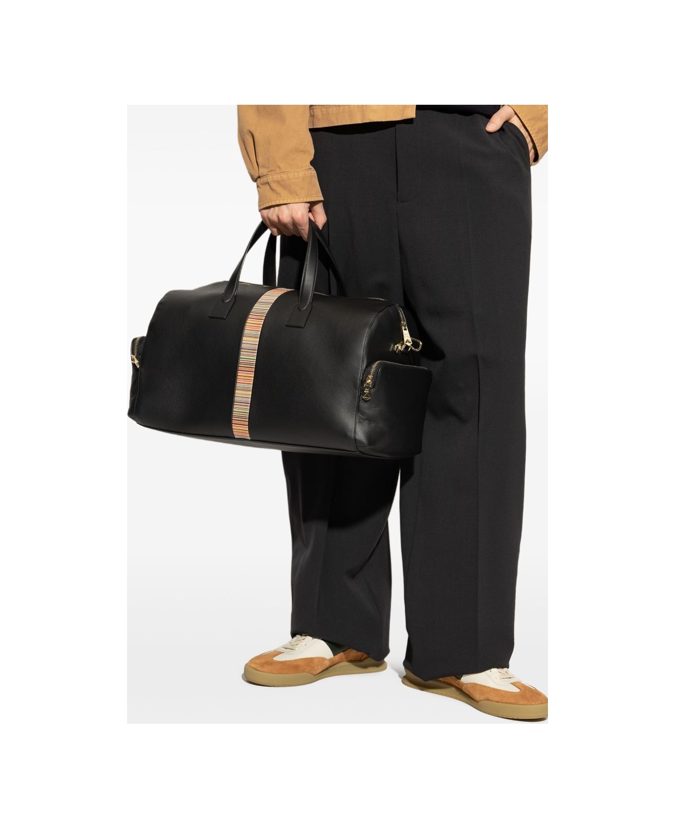 Paul Smith Leather Holdall - Black