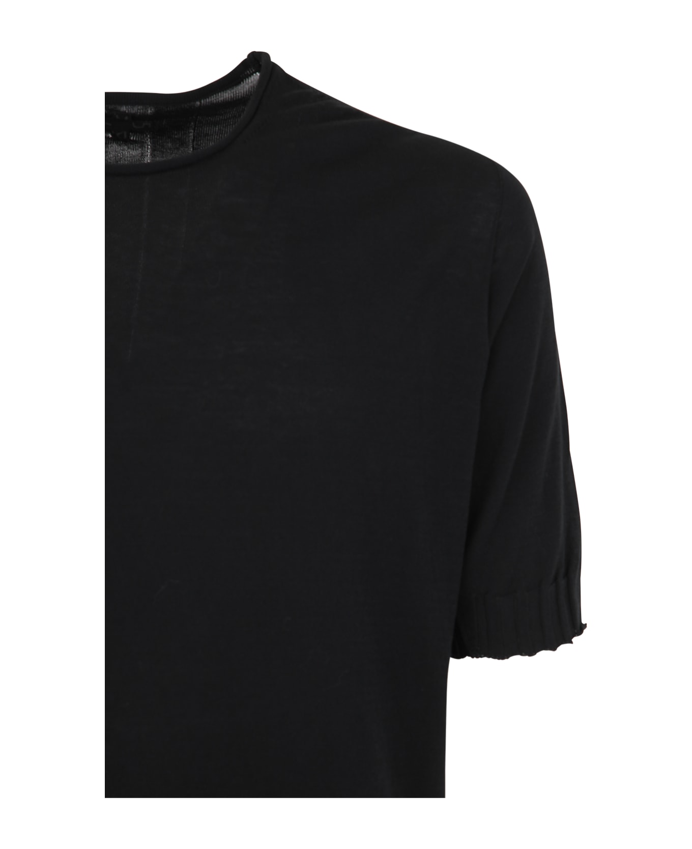 MD75 Round Neck Pullover - Basic Black