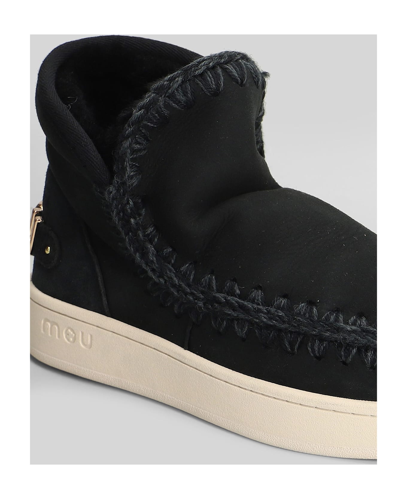 Mou New Eskimo Sneaker Sneakers In Black Suede - black